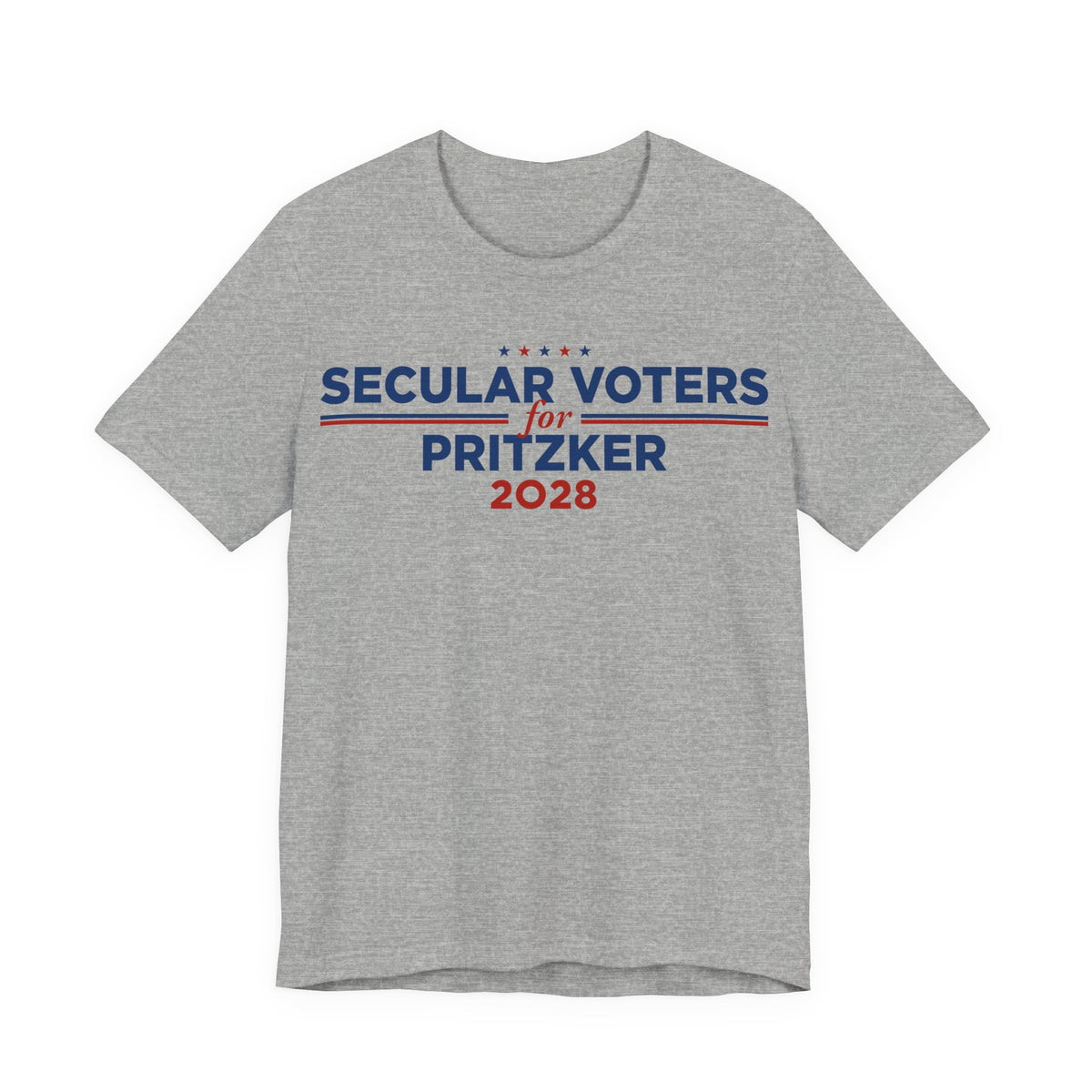 Secular Voters for J.B. Pritzker for President Campaign T-Shirt 2028