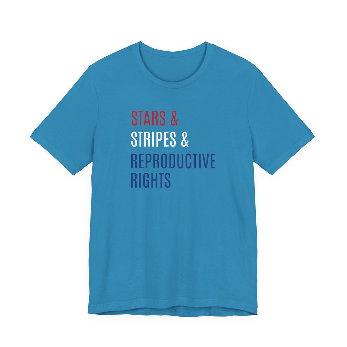 Stars, Stripes, Reproductive Rights Unisex T-Shirt - Red White Blue Patriotic Shirt - Pro-Choice - Women's Rights