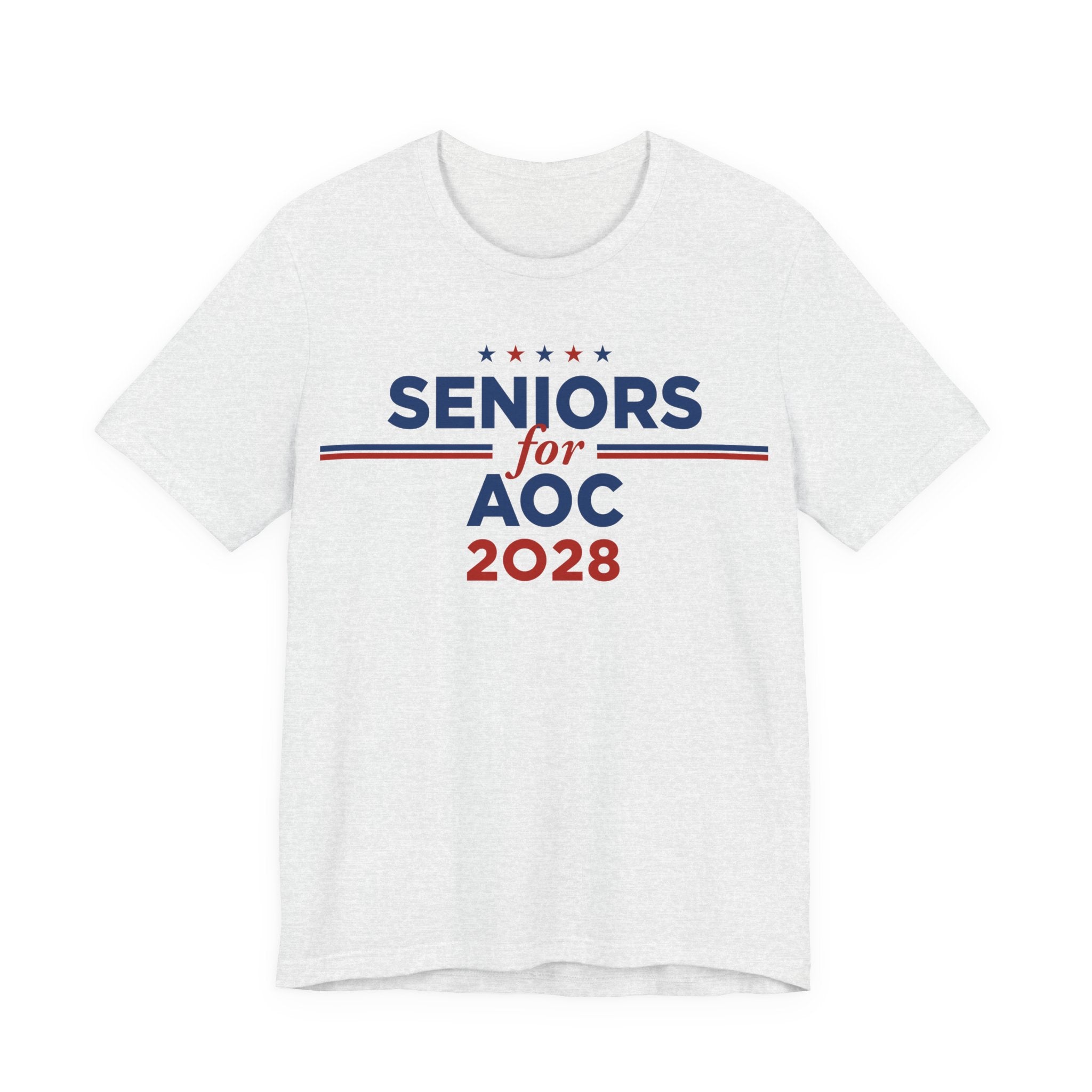 Seniors for AOC for President Campaign T-Shirt 2028