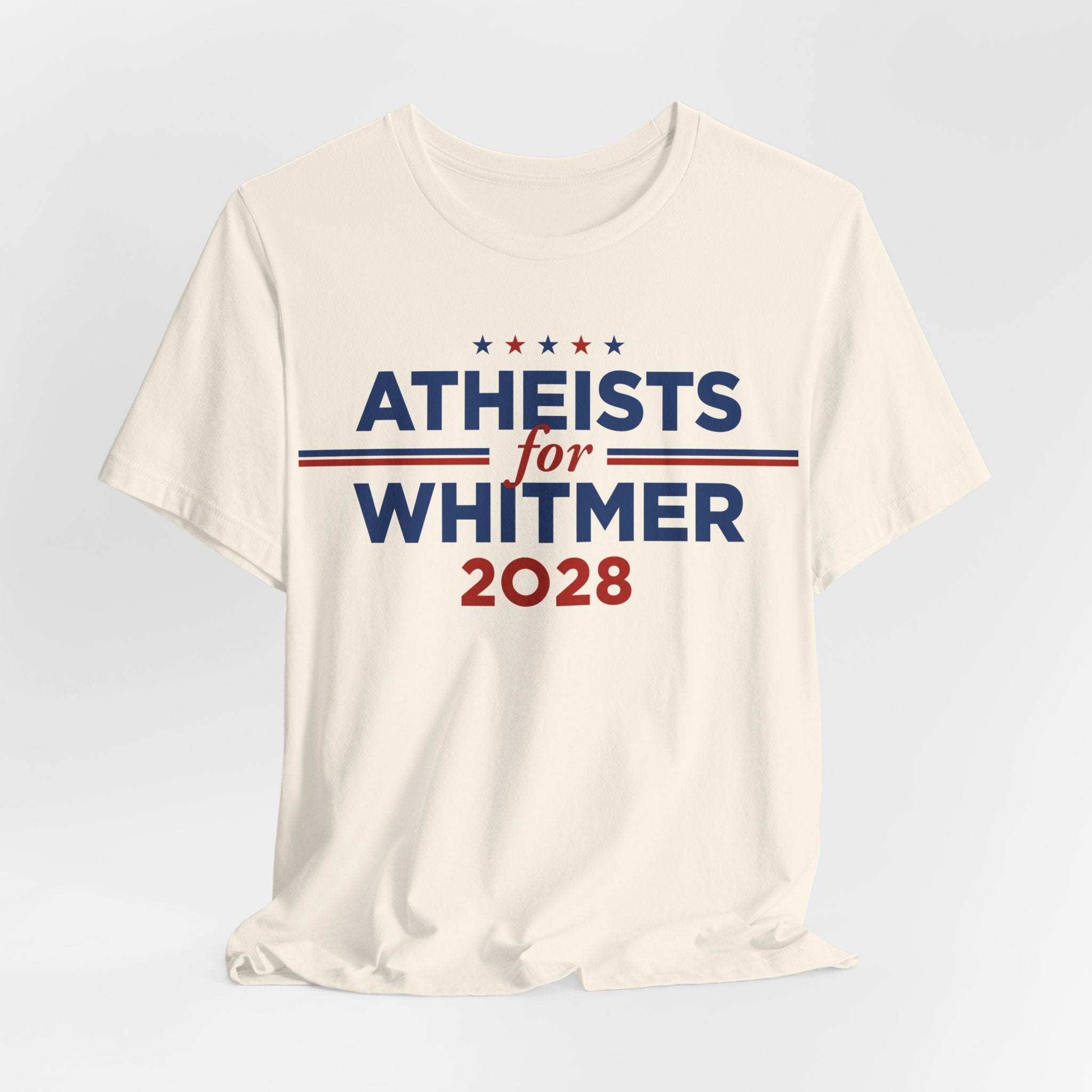 Atheists for Gretchen Whitmer for President Campaign T-Shirt 2028