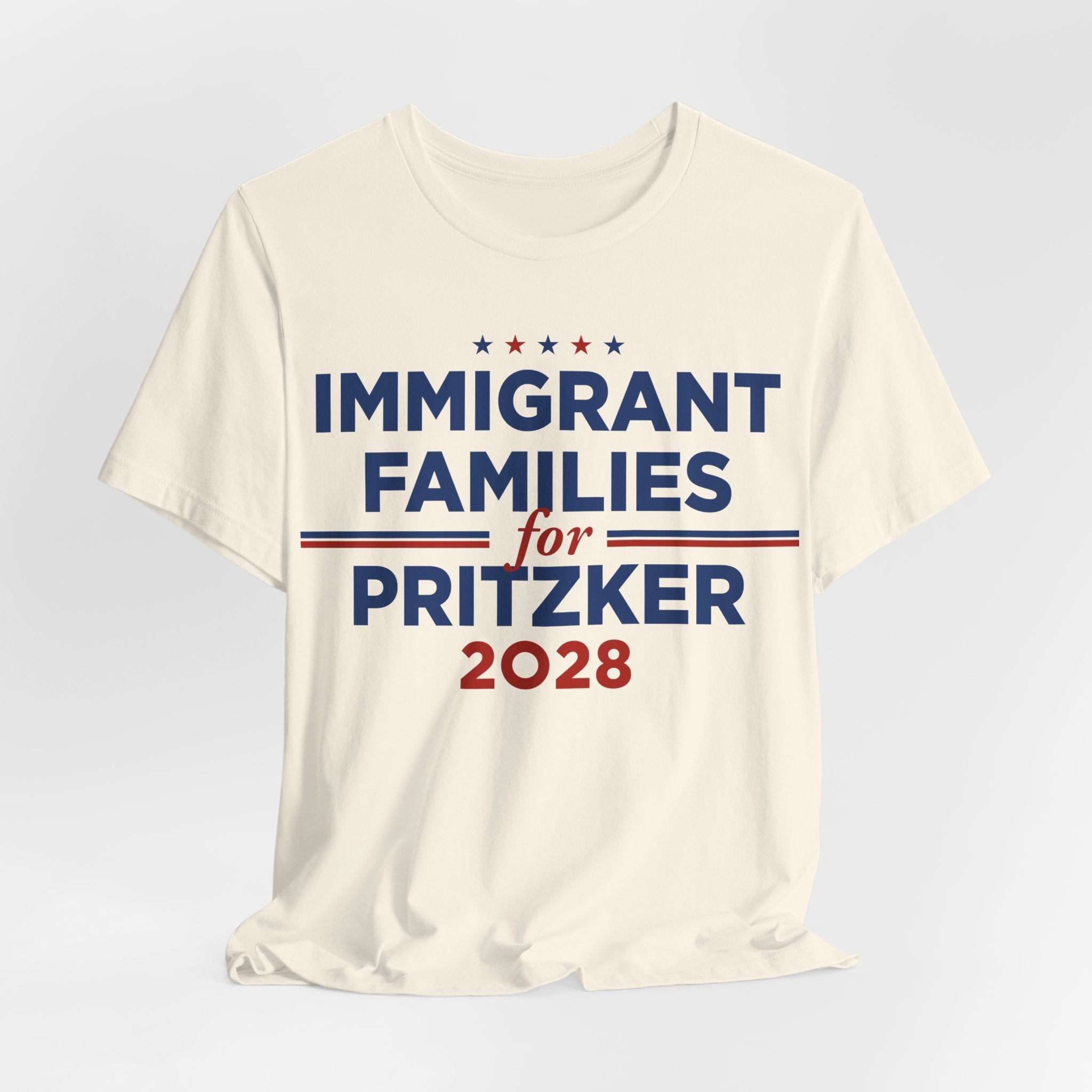 Immigrant Families for J.B. Pritzker for President Campaign T-Shirt 2028