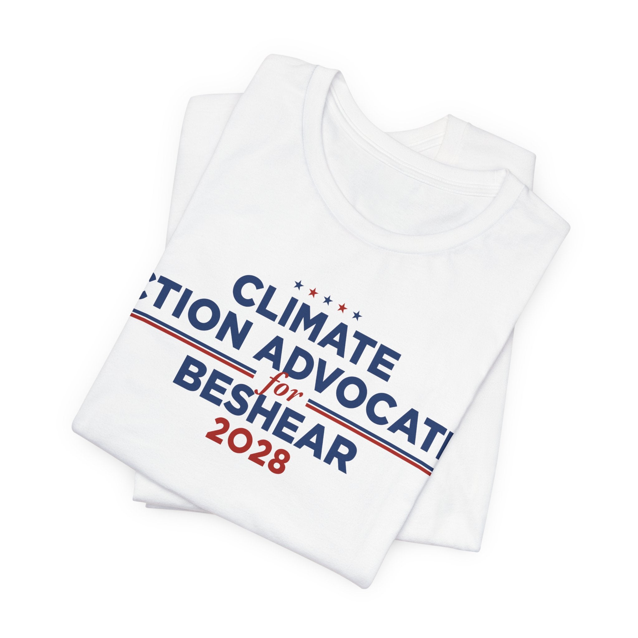 Climate Action Advocates for Beshear 2028 T-Shirt | Bella+Canvas 3001 Political Graphic Tee
