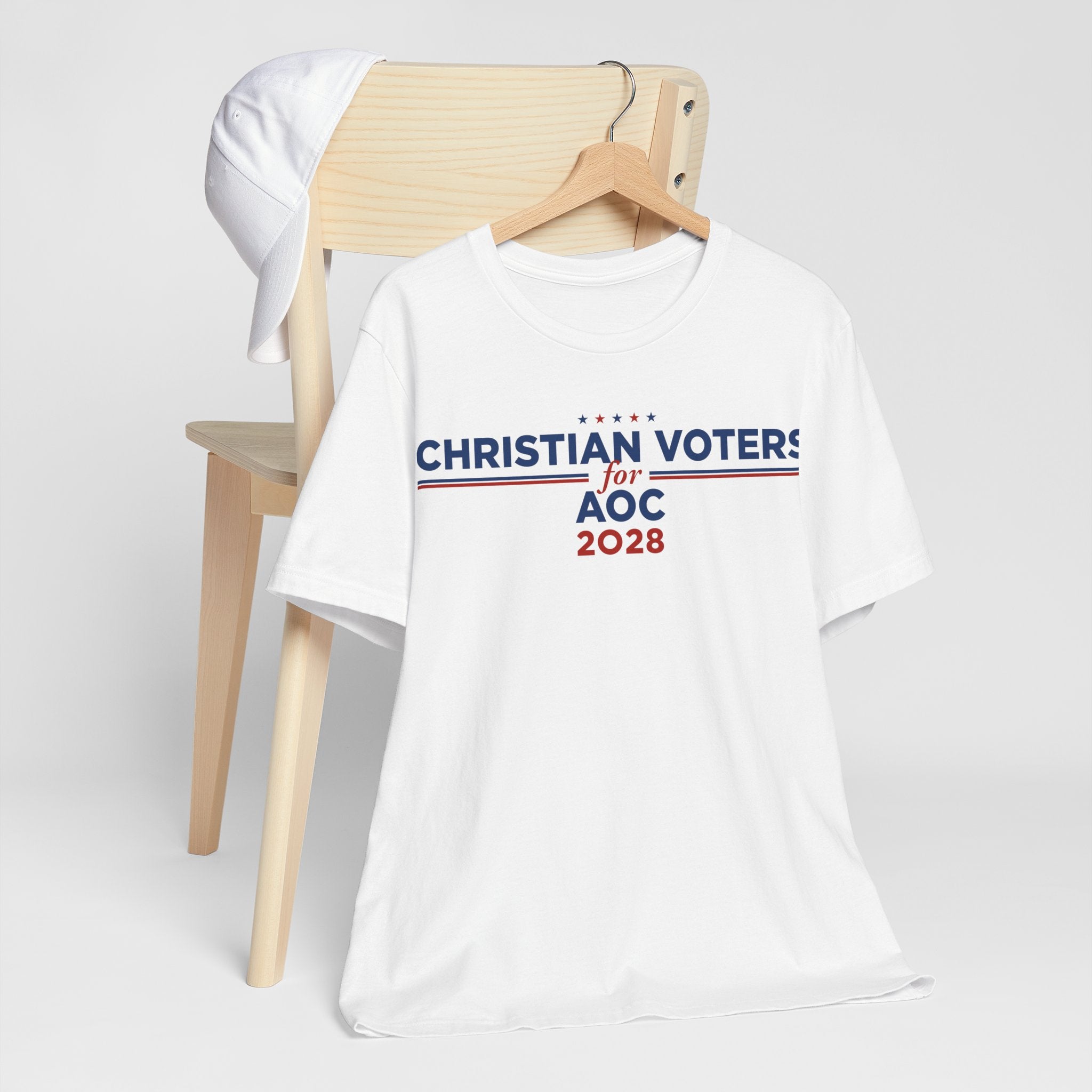 Christian Voters for AOC for President Campaign T-Shirt 2028