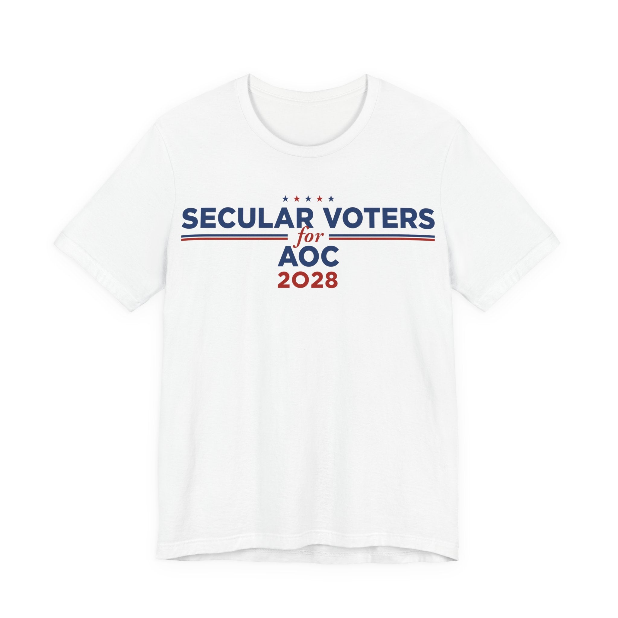 Secular Voters for AOC for President Campaign T-Shirt 2028