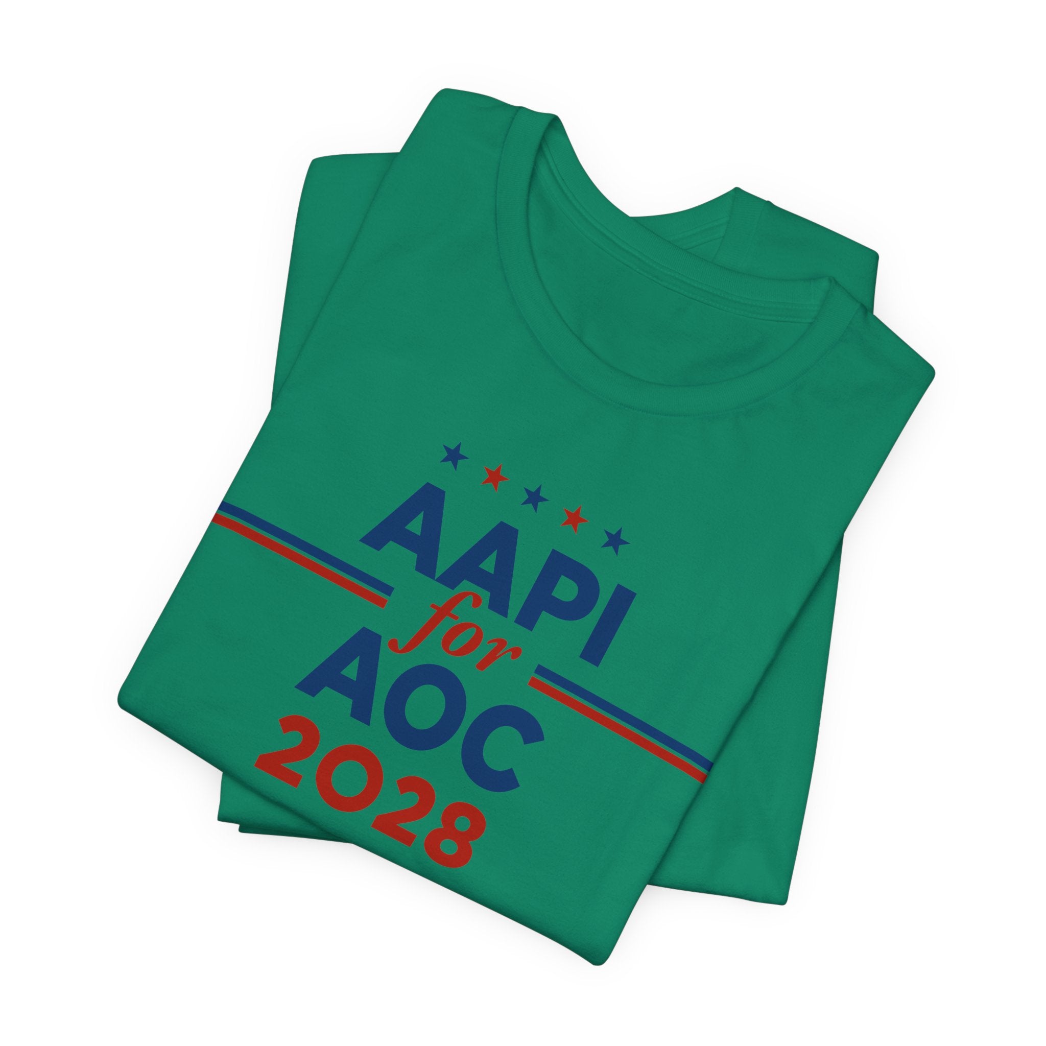 AAPI Asian American and Pacific Islander for AOC Campaign T-Shirt for President 2028