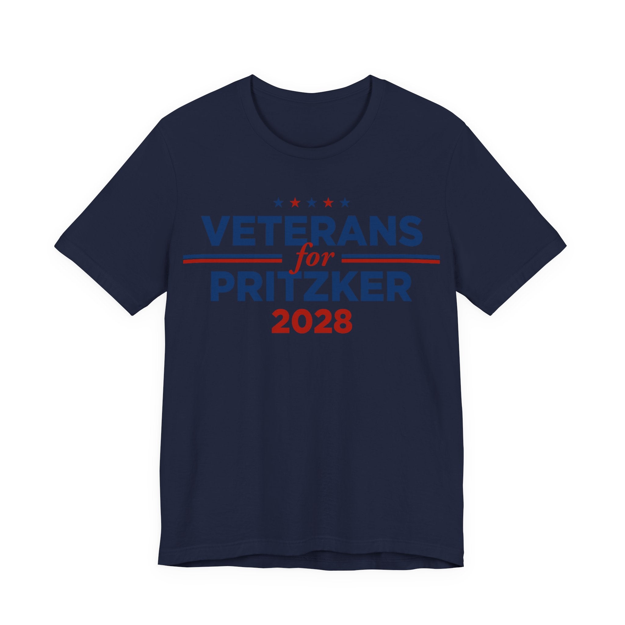 Veterans for J.B. Pritzker for President Campaign T-Shirt 2028