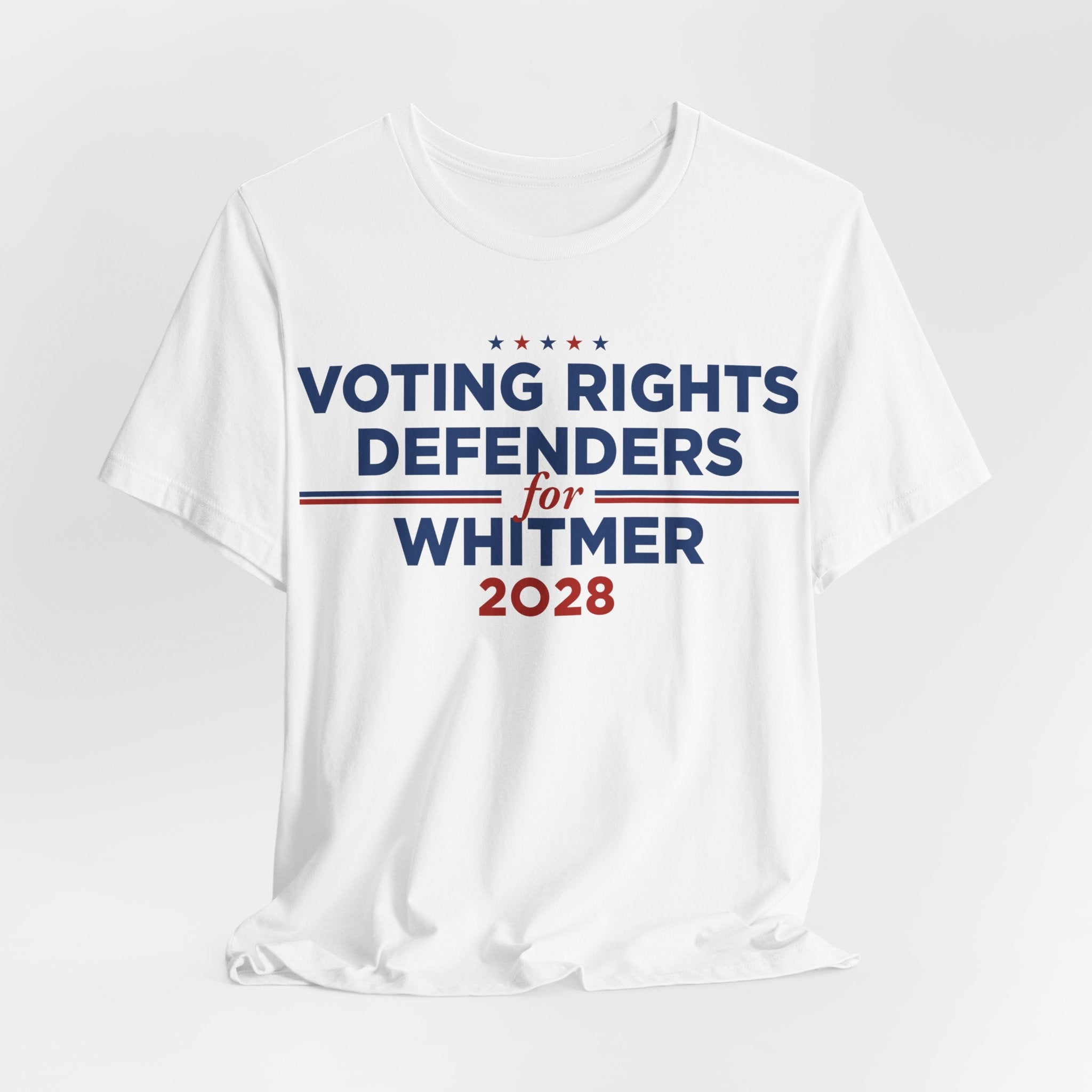 Voting Rights Defenders for Gretchen Whitmer for President Campaign T-Shirt 2028