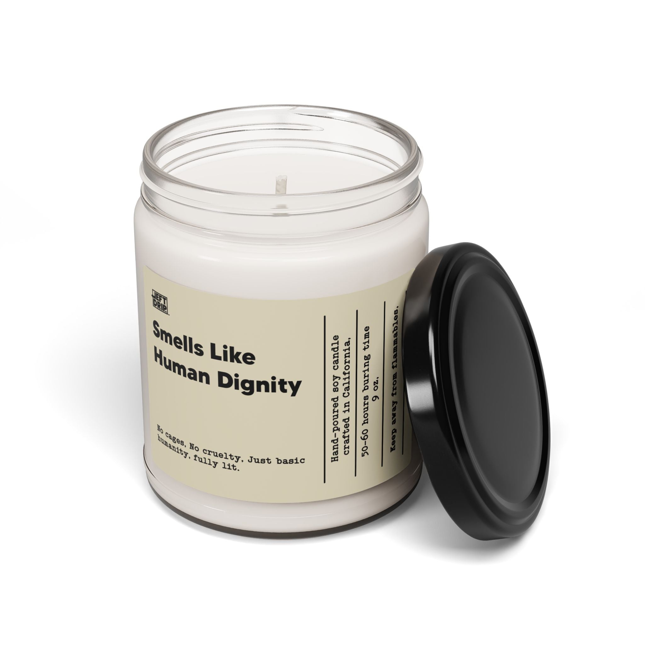 Smells Like Human Dignity – Hand-Poured Soy Candle (9 oz)