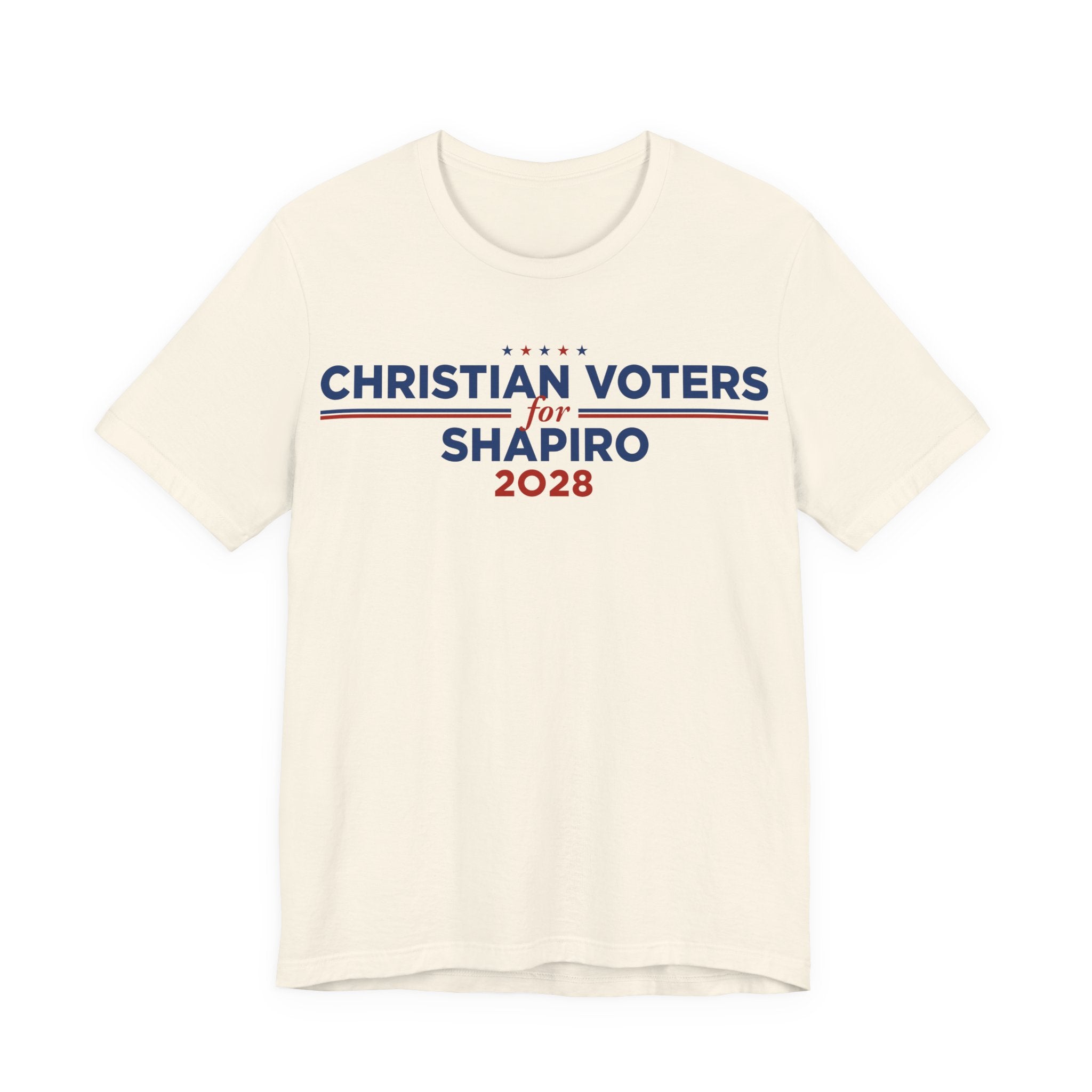 Christian Voters for Josh Shapiro for President Campaign T-Shirt 2028