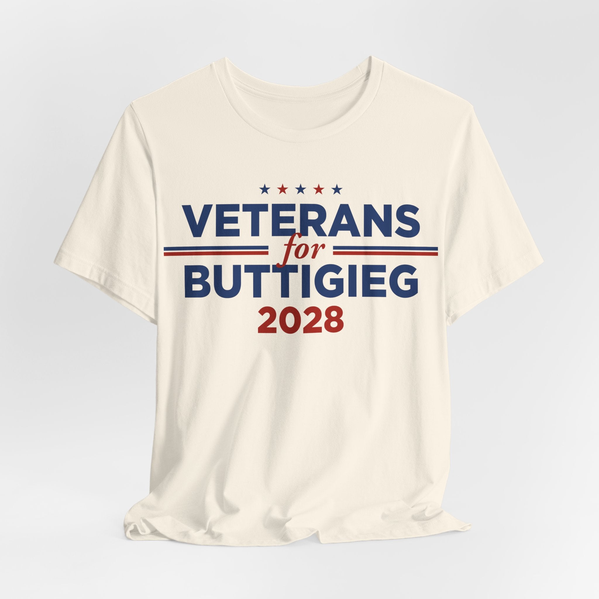 Veterans for Pete Buttigieg for President Campaign T-Shirt 2028
