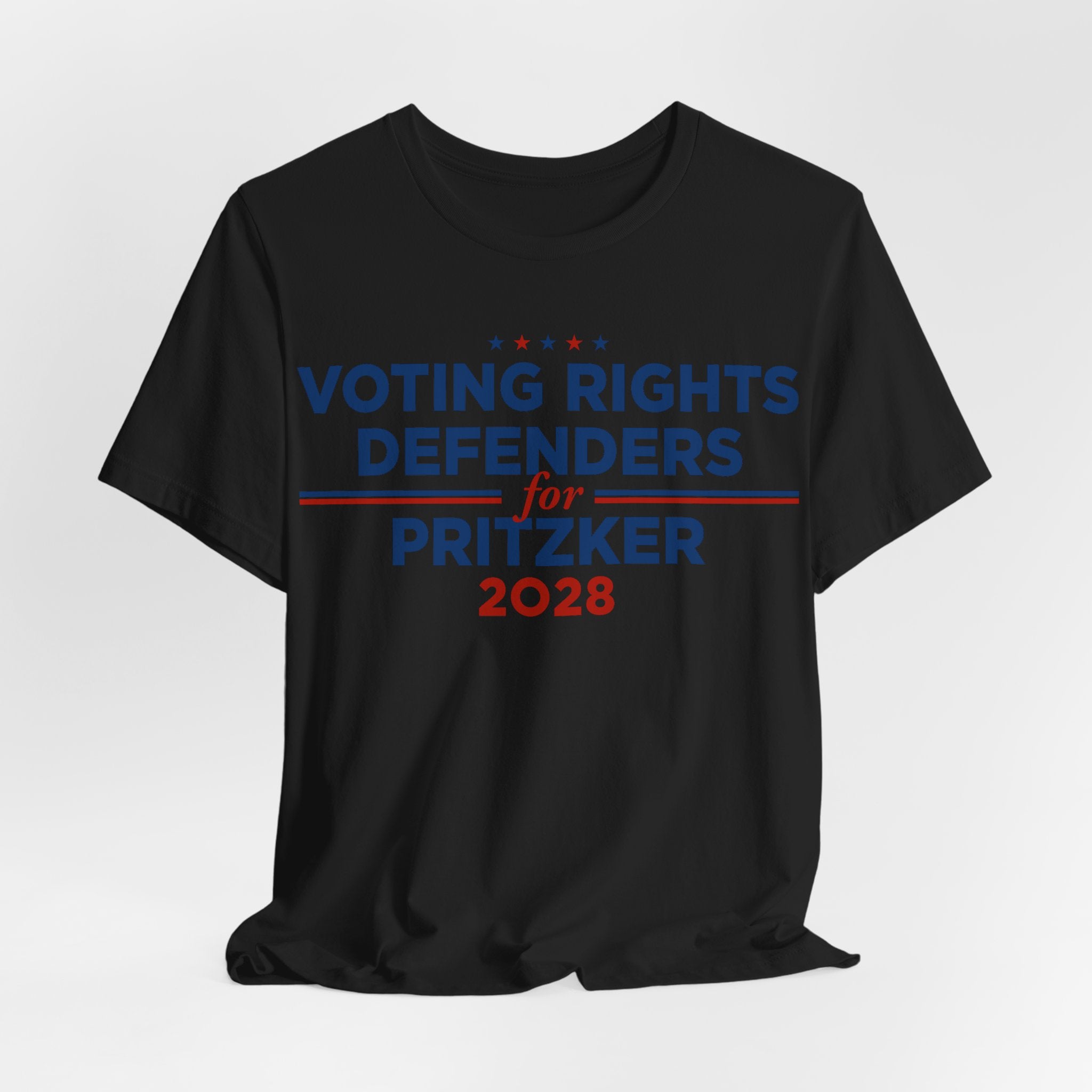 Voting Rights Defenders for J.B. Pritzker for President Campaign T-Shirt 2028