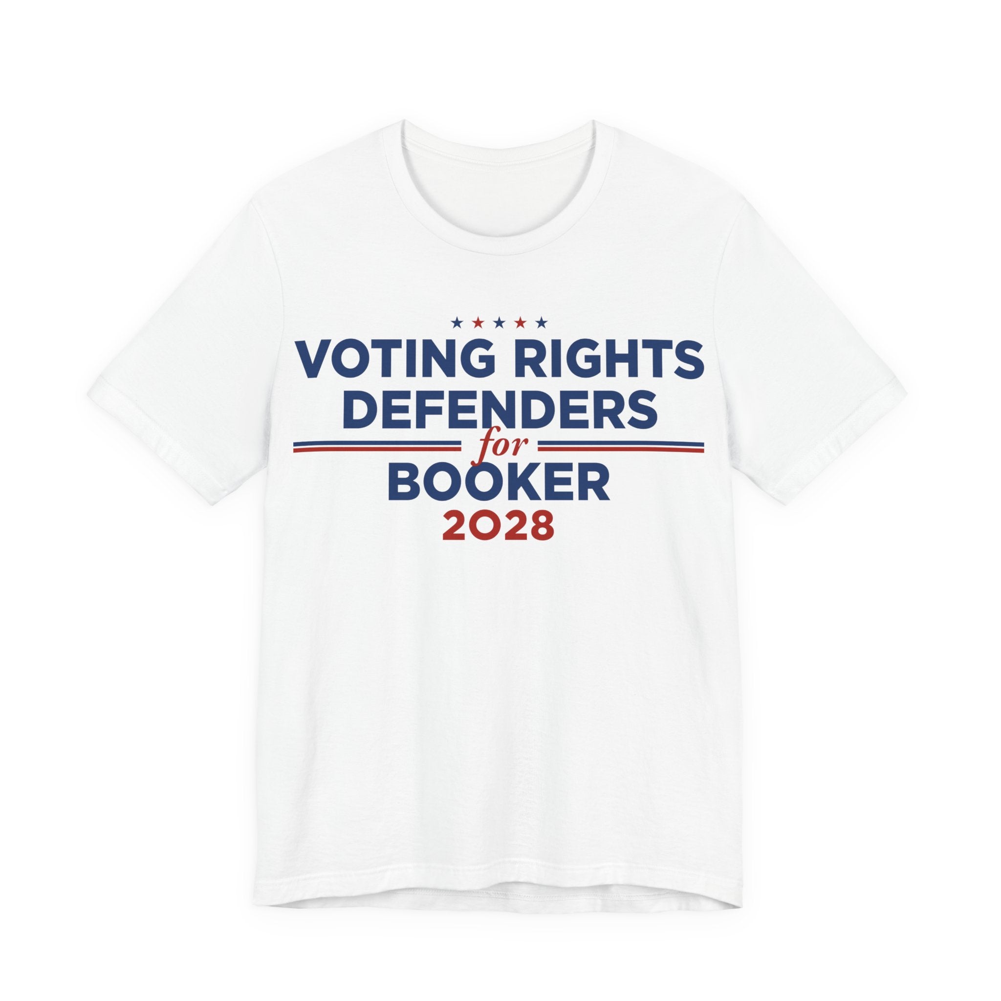 Voting Rights Defenders Cory Booker for President Campaign T-Shirt 2028