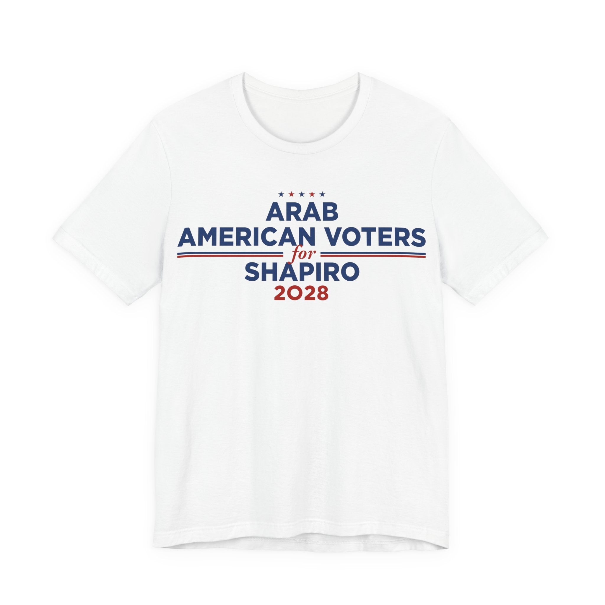 Arab American Voters for Josh Shapiro for President Campaign T-Shirt 2028