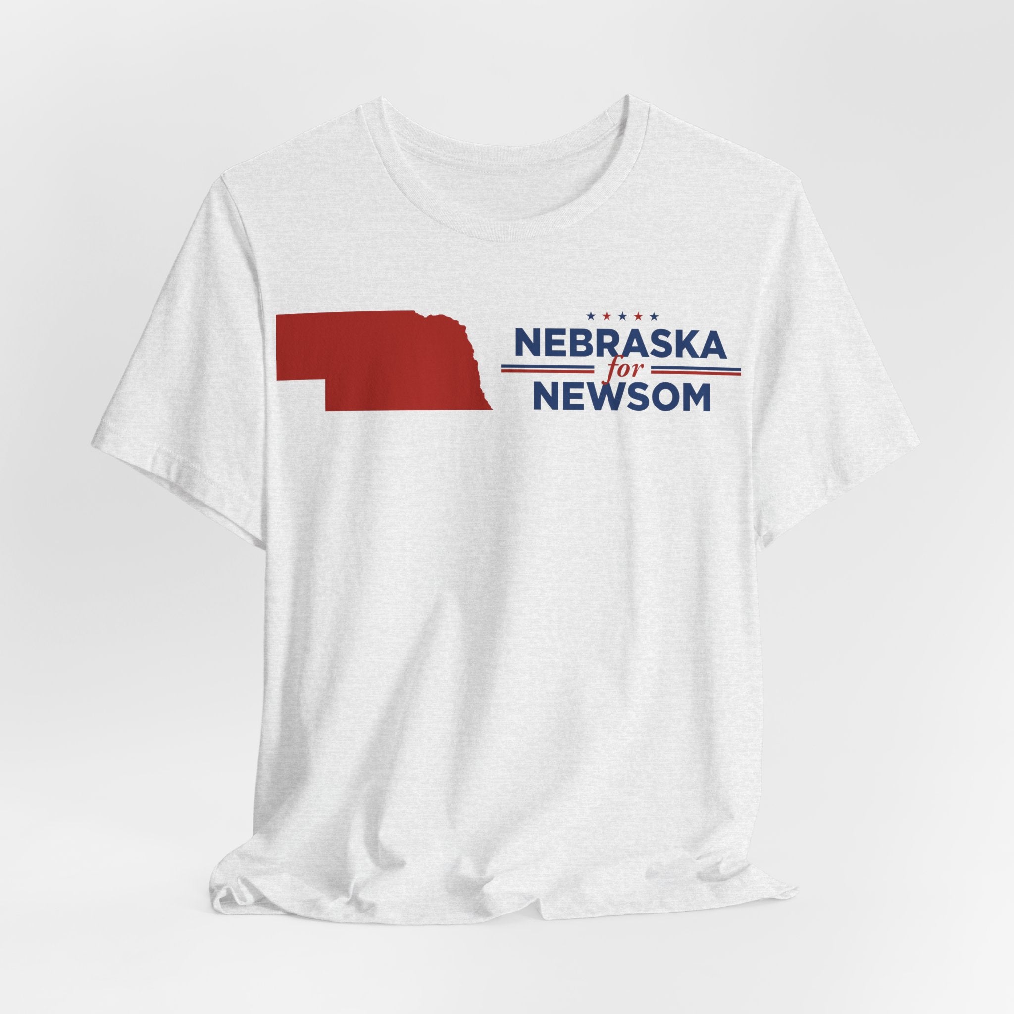 Nebraska for Gavin Newsom for President Campaign T-Shirt 2028