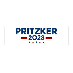 J.B. Pritzker 2028 Bumper Sticker — Political Campaign Sticker