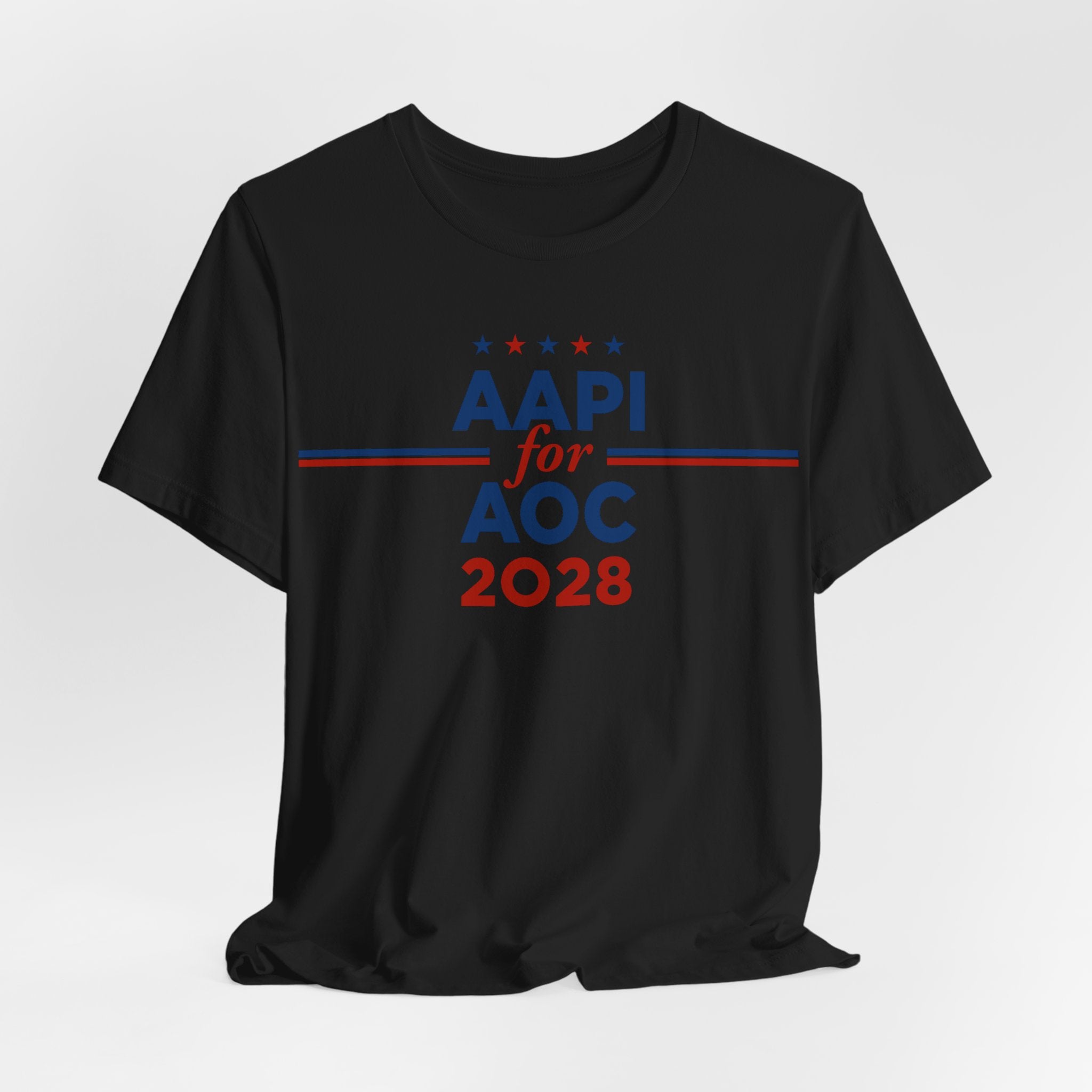 AAPI Asian American and Pacific Islander for AOC Campaign T-Shirt for President 2028