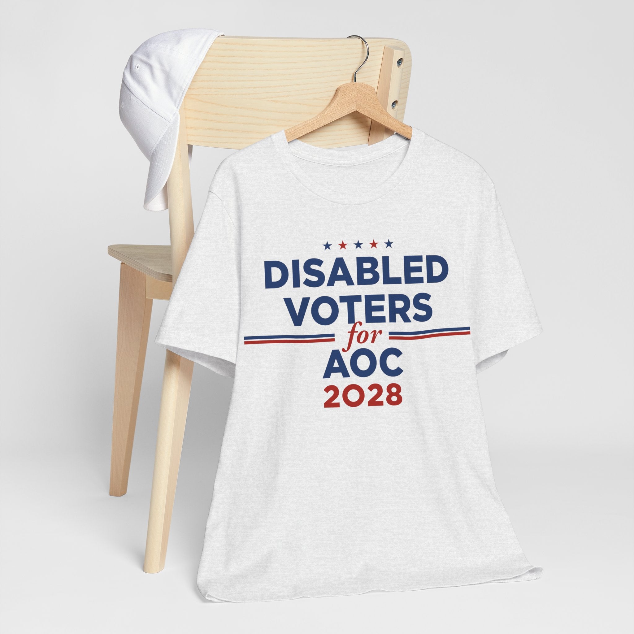 Disabled Voters for AOC for President Campaign T-Shirt 2028