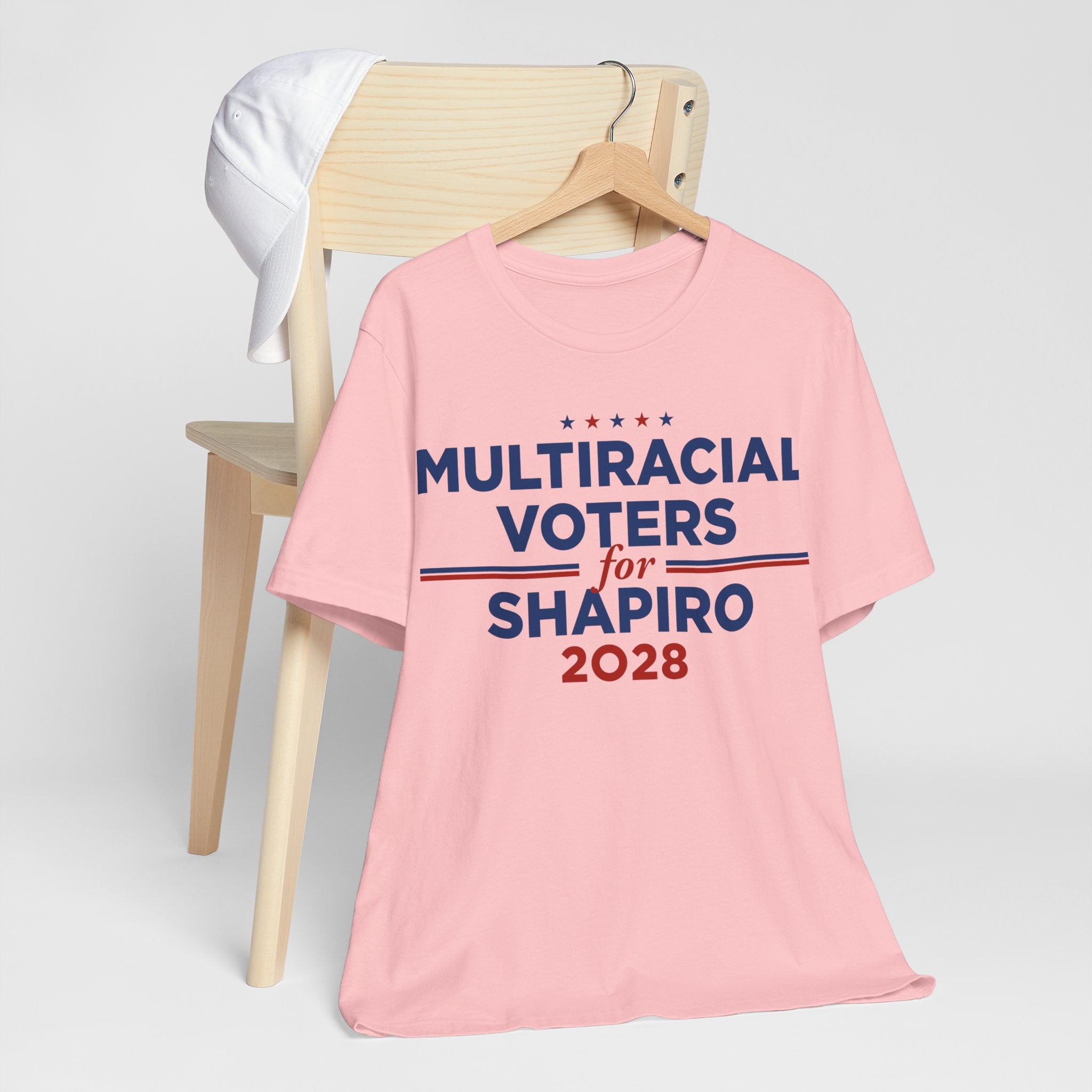 Multiracial Voters for Josh Shapiro for President Campaign T-Shirt 2028