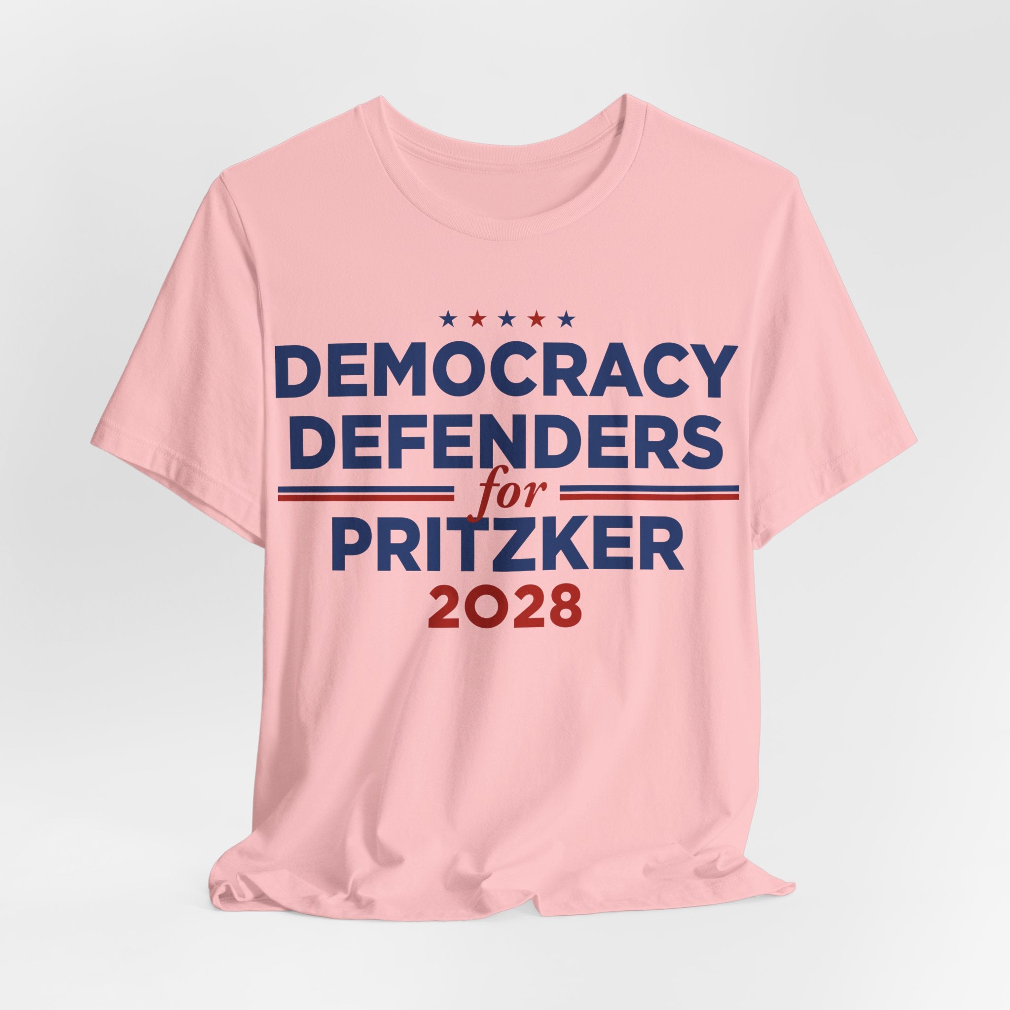 Democracy Defenders for J.B. Pritzker for President Campaign T-Shirt 2028