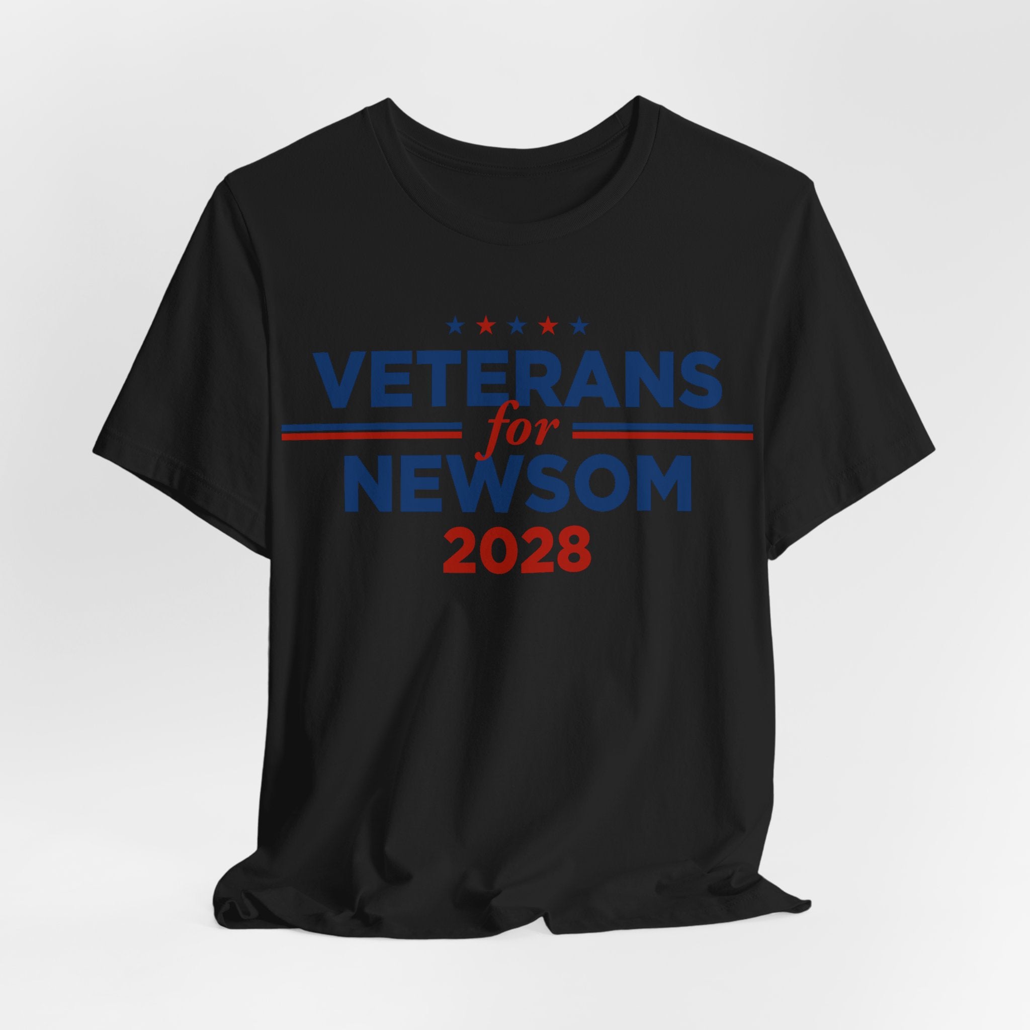 Veterans for Gavin Newsom for President Campaign T-Shirt 2028