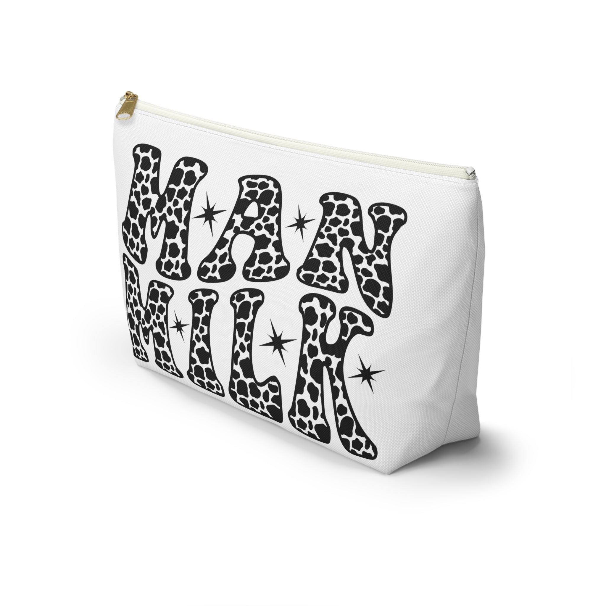 Funny Man Milk Testosterone Storage Bag with T-Bottom - FTM Transition Medication Pouch - Gender Affirming Transgender Gift - Travel or Pride Parade Meds Pouch