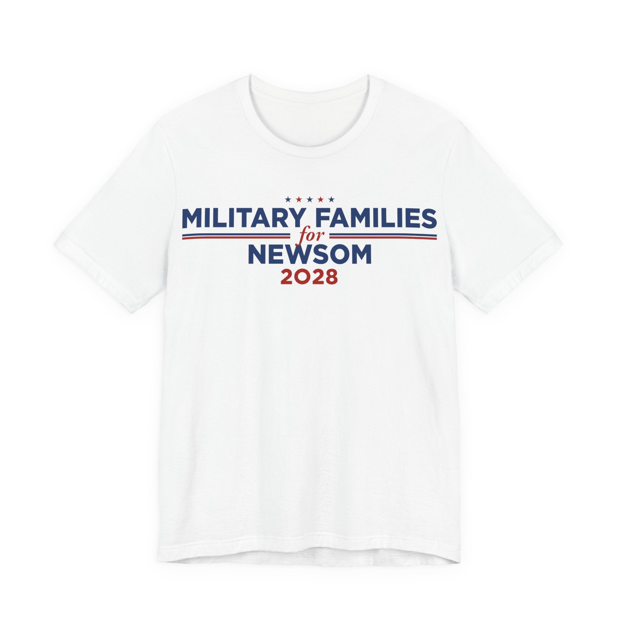 Military Families for Gavin Newsom for President Campaign T-Shirt 2028