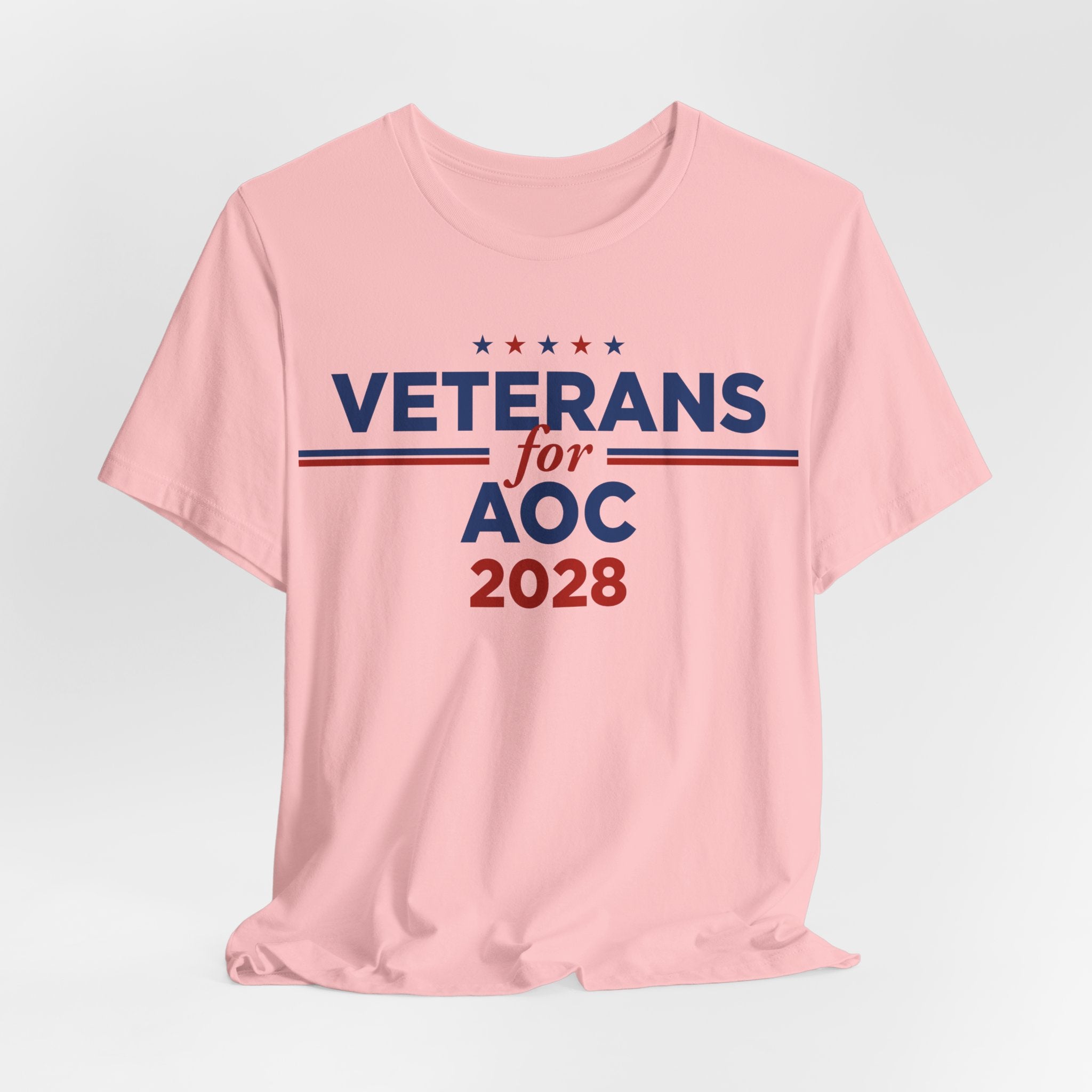 Veterans for AOC for President Campaign T-Shirt 2028