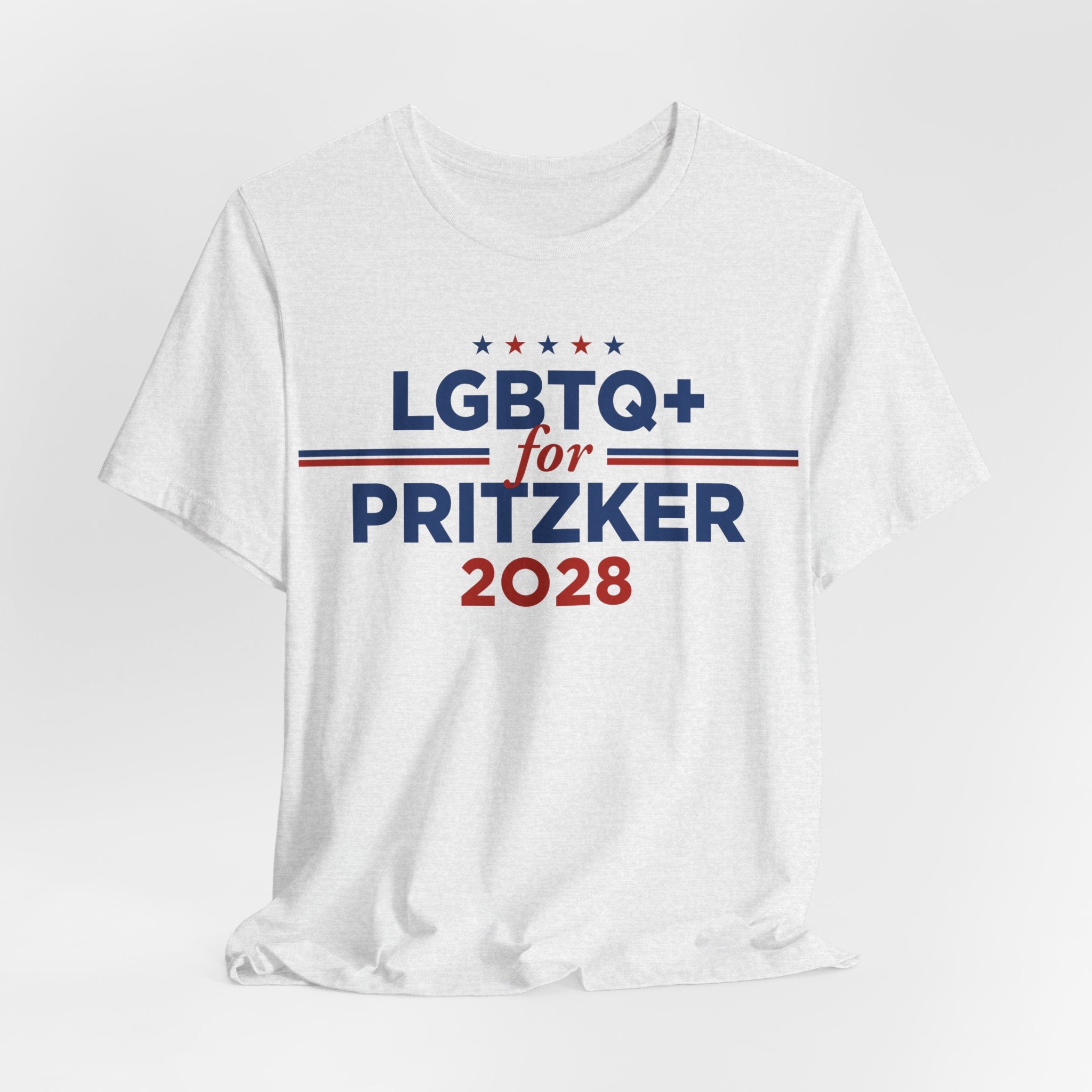 LGBTQ+ for J.B. Pritzker for President Campaign T-Shirt 2028