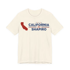 California for Josh Shapiro for President Campaign T-Shirt 2028