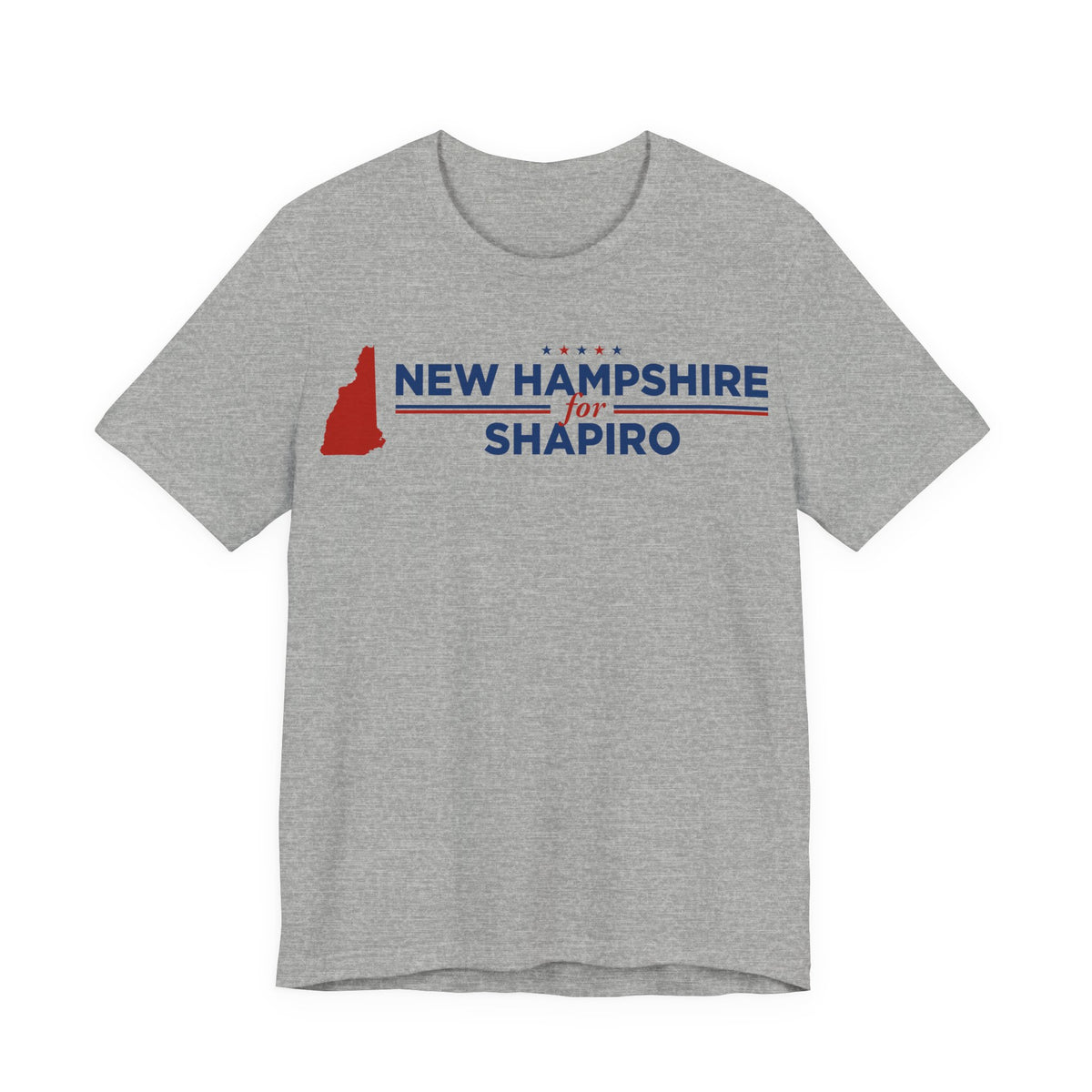 New Hampshire for Josh Shapiro for President Campaign T-Shirt 2028