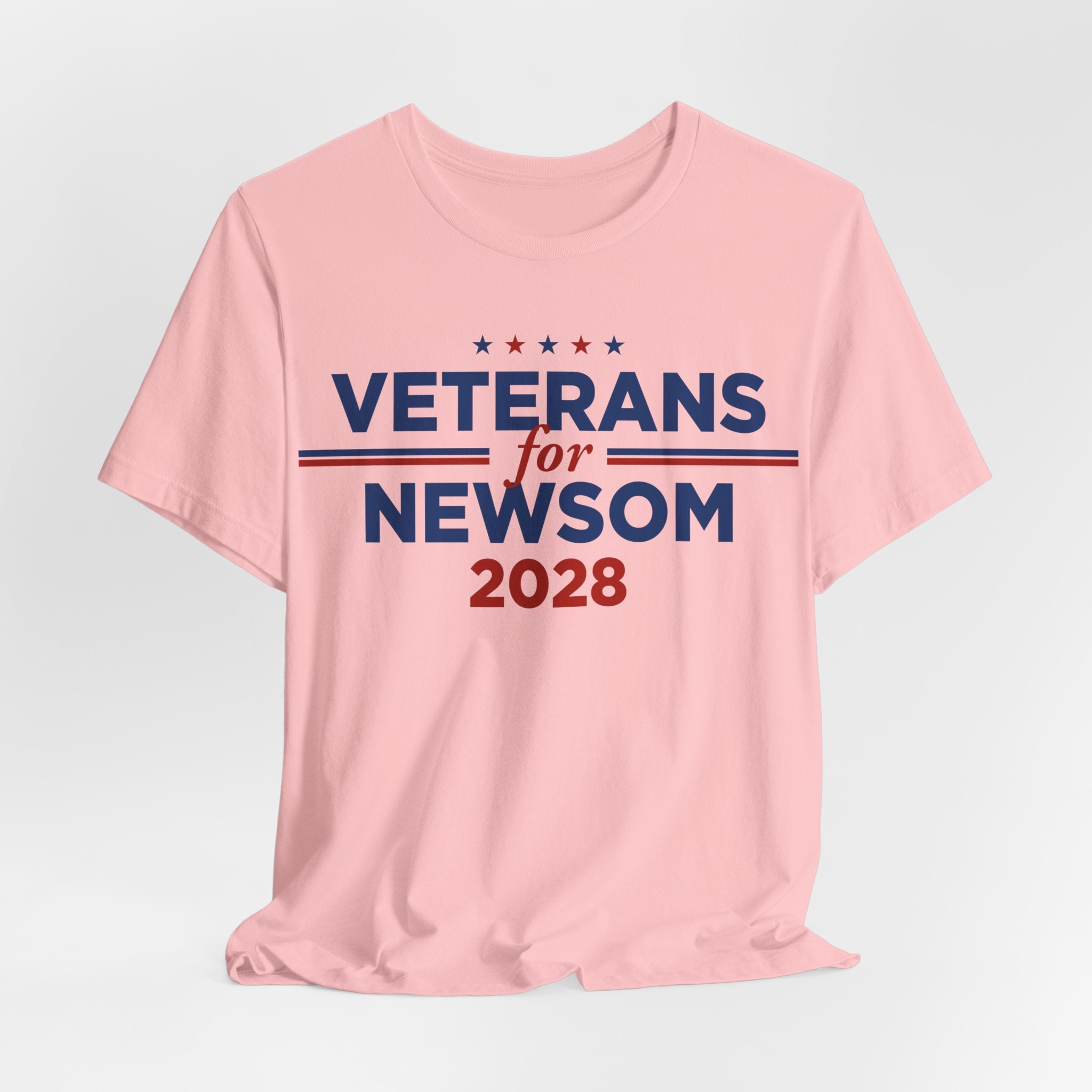 Veterans for Gavin Newsom for President Campaign T-Shirt 2028