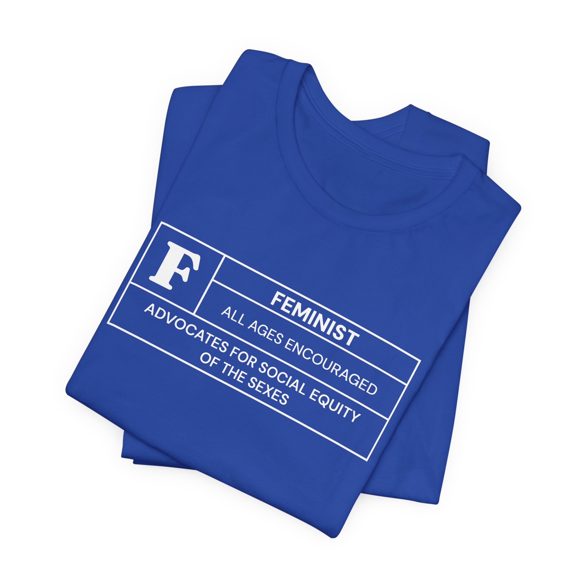 Funny Feminist Ratings Unisex Jersey Short Sleeve T-Shirt