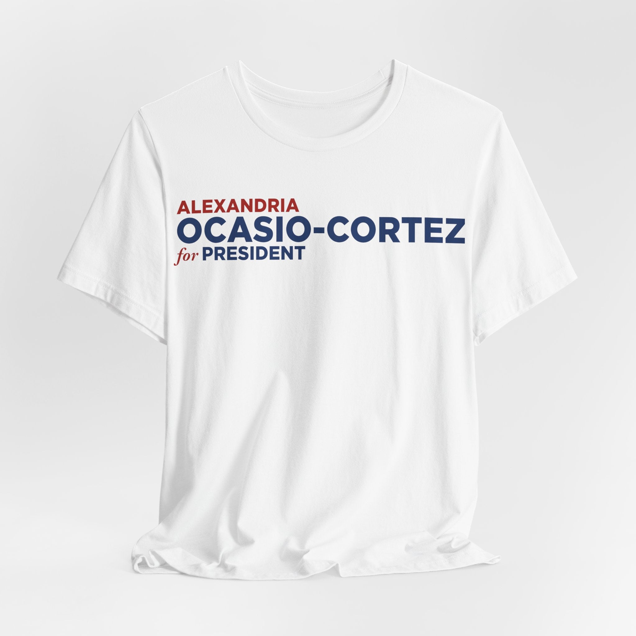 Alexandria Ocasio-Cortez AOC for President Campaign T-Shirt 2028