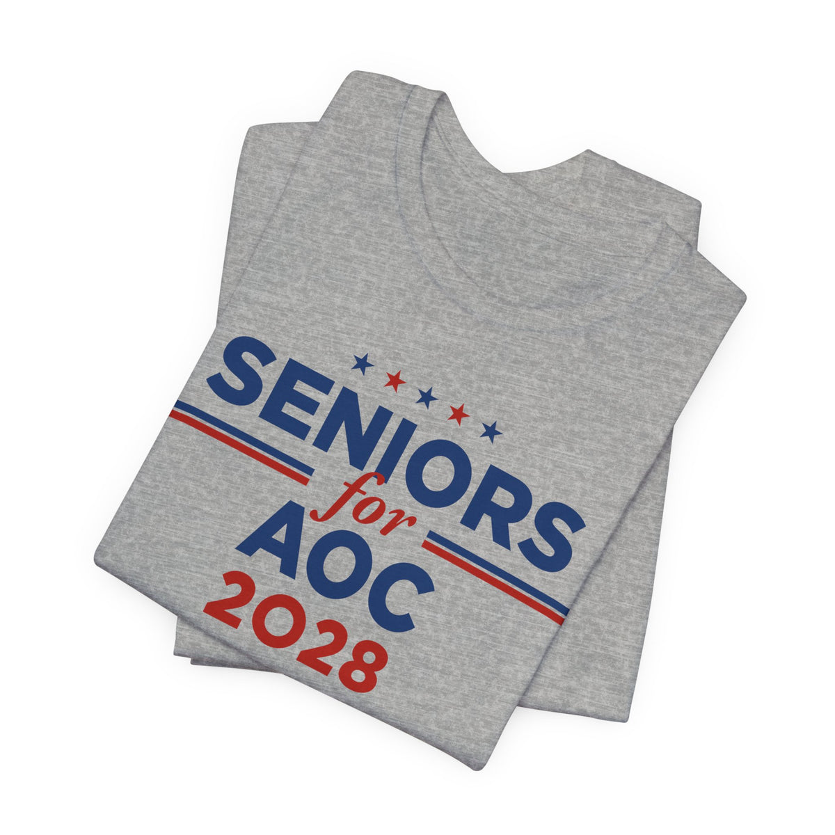Seniors for AOC for President Campaign T-Shirt 2028