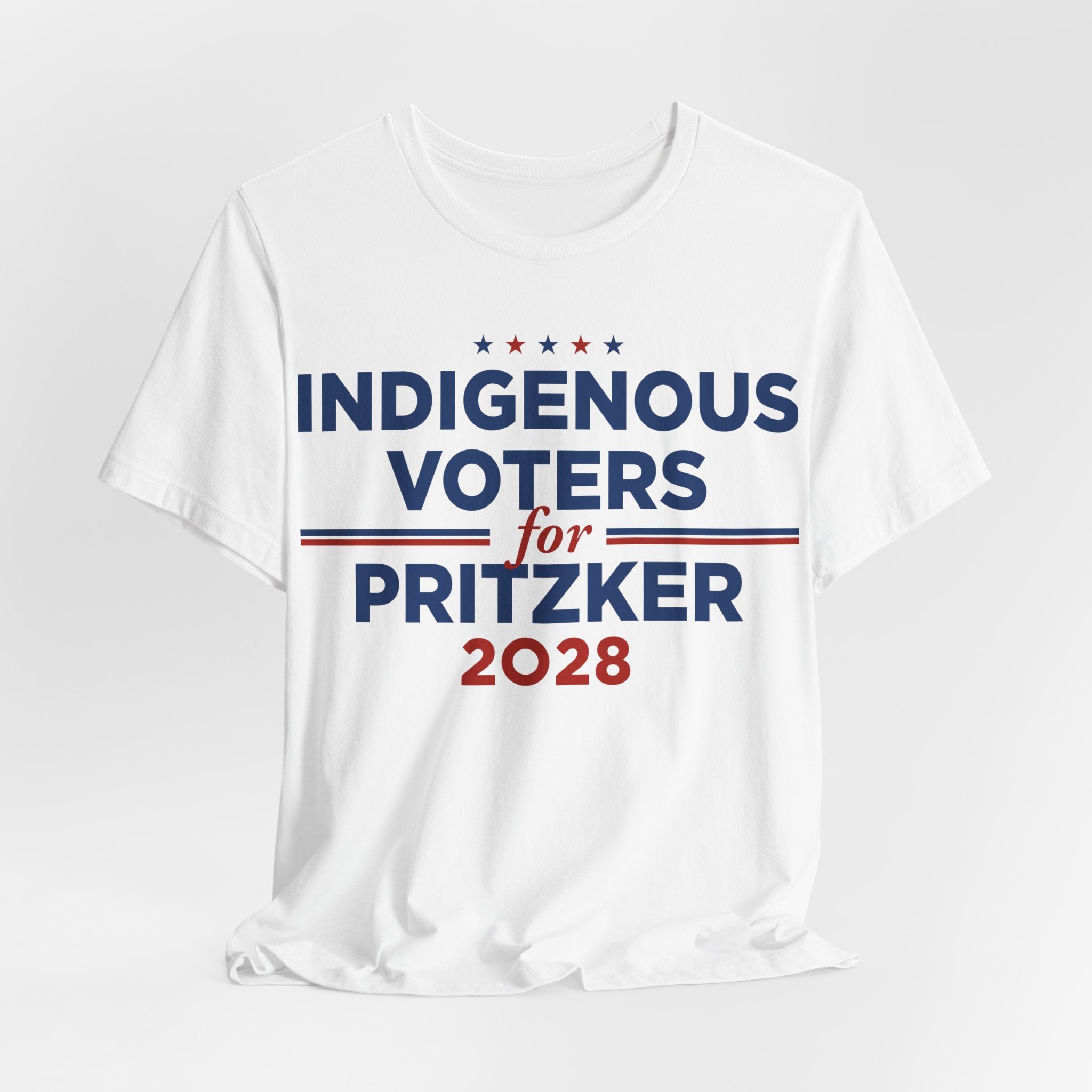 Indigenous Voters / Native Americans for J.B. Pritzker for President Campaign T-Shirt 2028