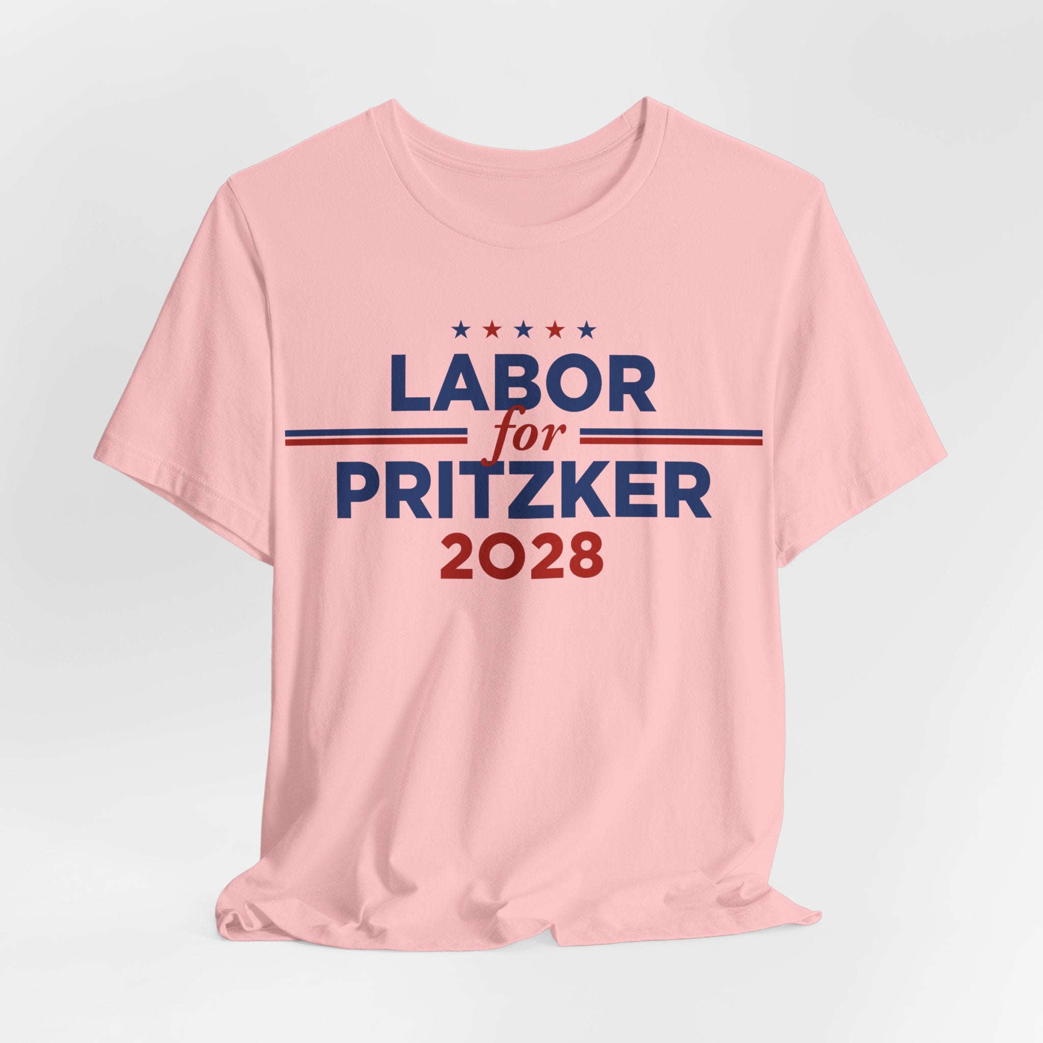 Labor for J.B. Pritzker for President Campaign T-Shirt 2028