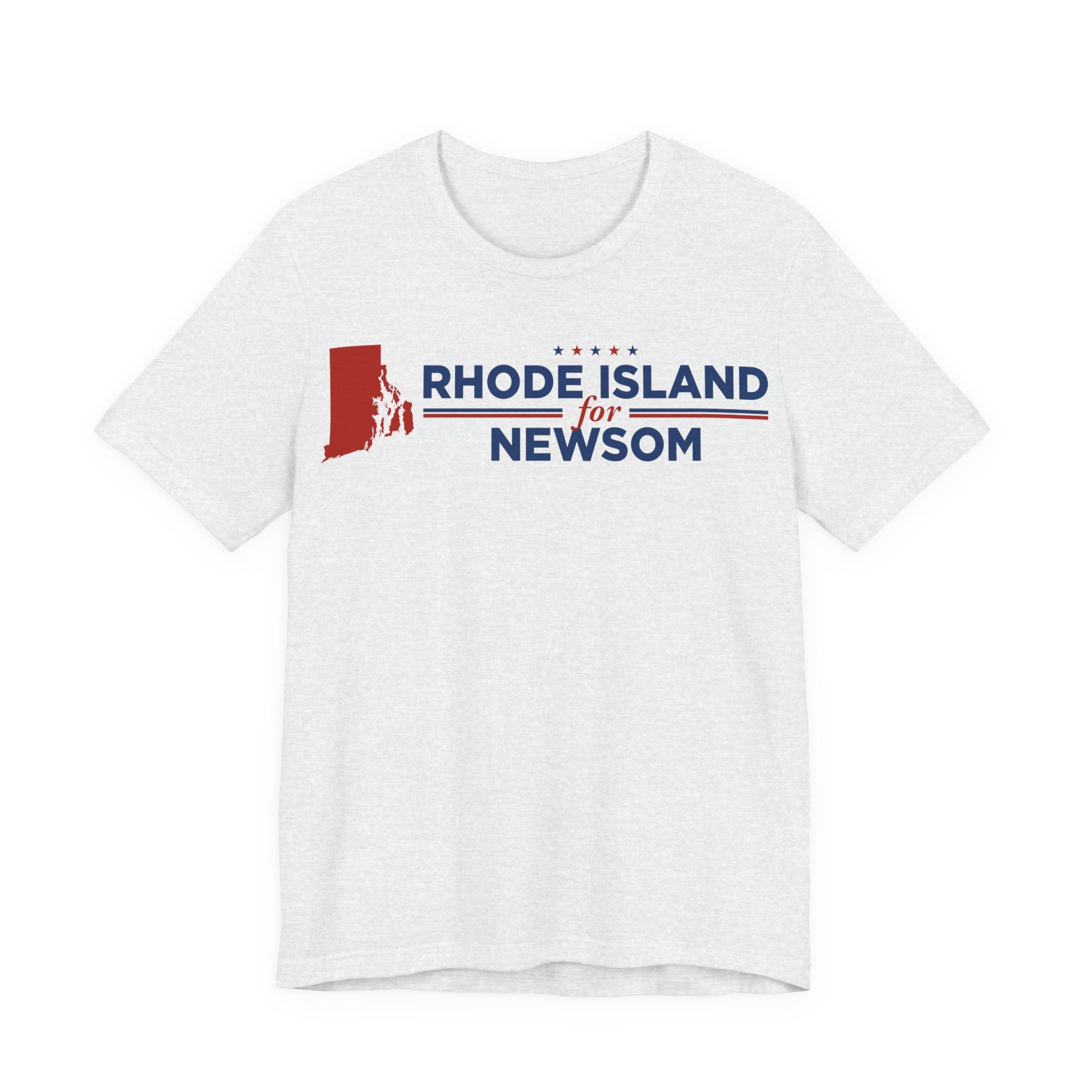 Rhode Island for Gavin Newsom for President Campaign T-Shirt 2028