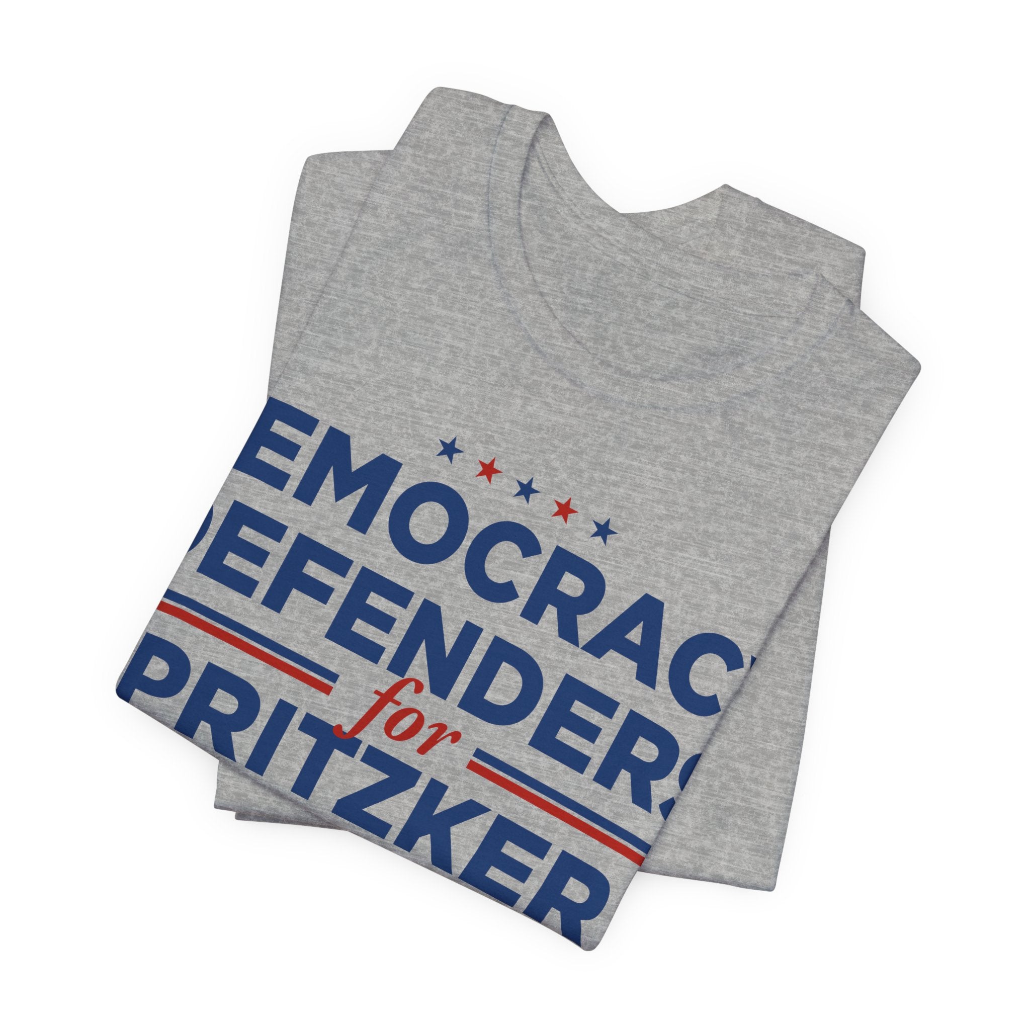 Democracy Defenders for J.B. Pritzker for President Campaign T-Shirt 2028
