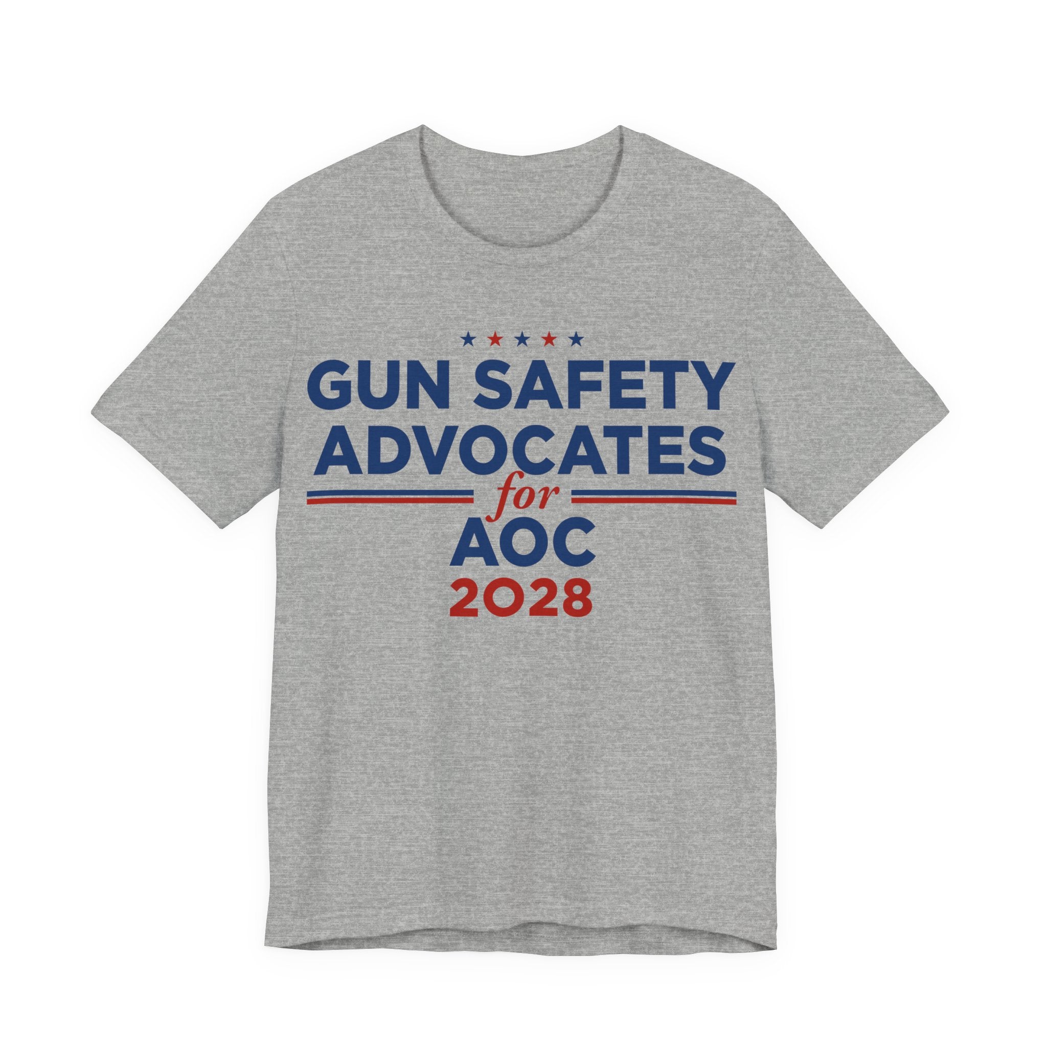 Gun Safety Advocates for AOC for President Campaign T-Shirt 2028