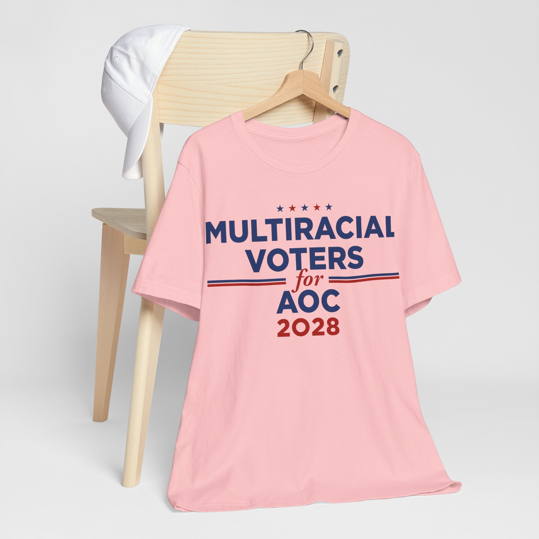 Multiracial Voters for AOC for President Campaign T-Shirt 2028