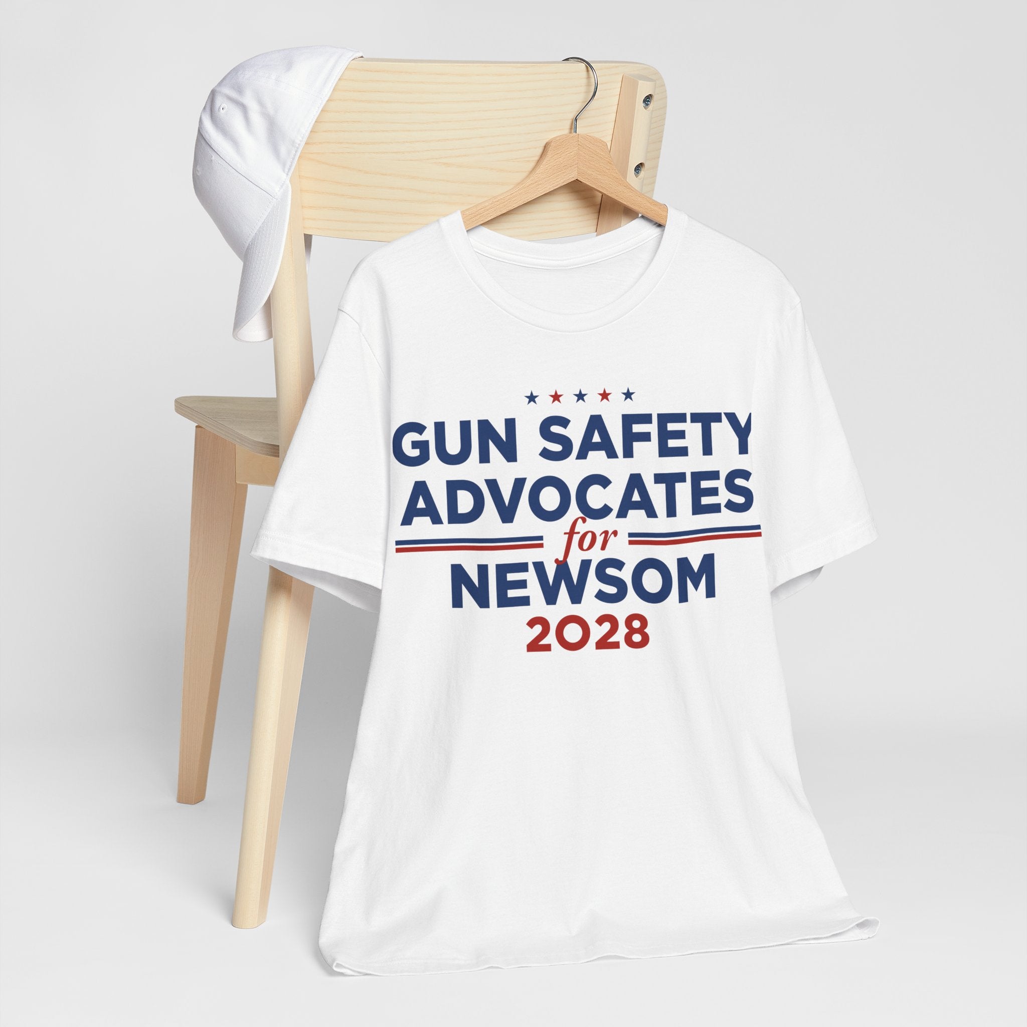 Gun Safety Advocates for Gavin Newsom for President Campaign T-Shirt 2028
