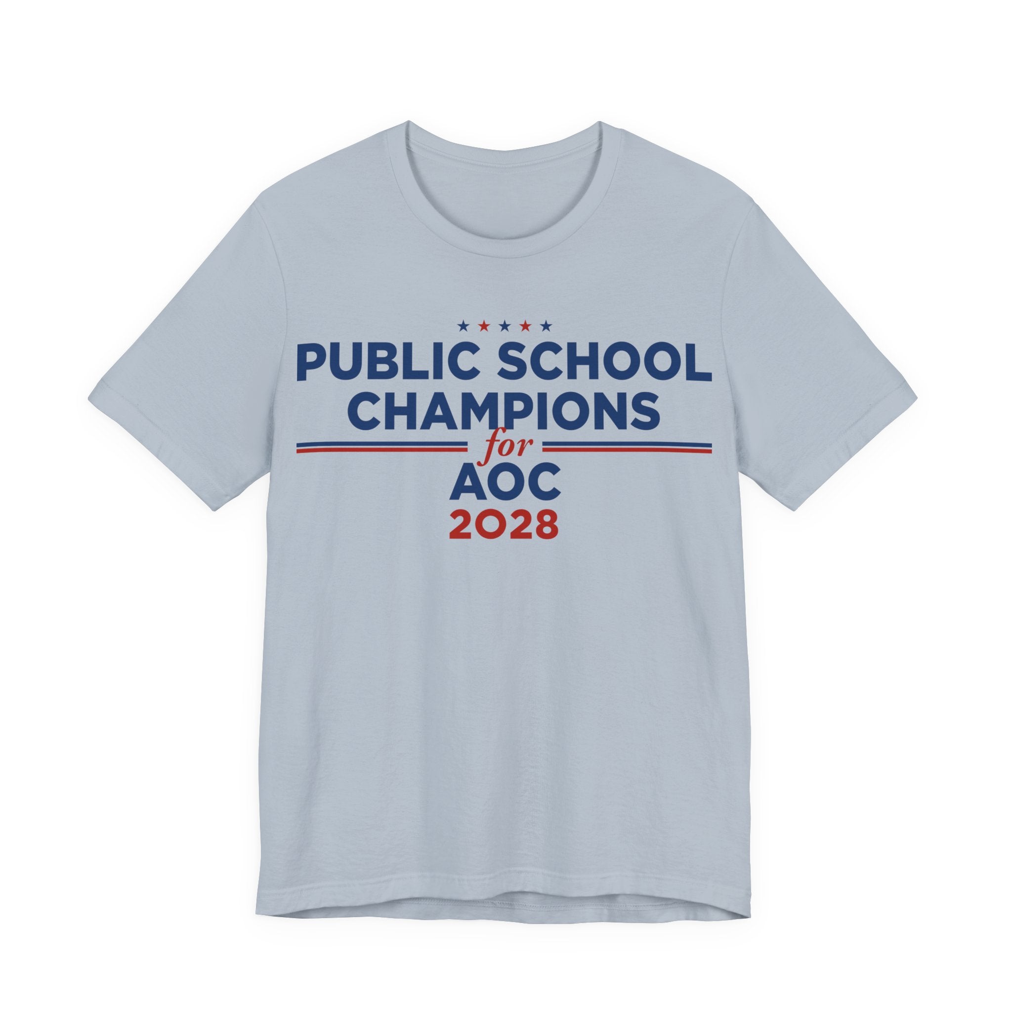 Public School Champions for AOC for President Campaign T-Shirt 2028