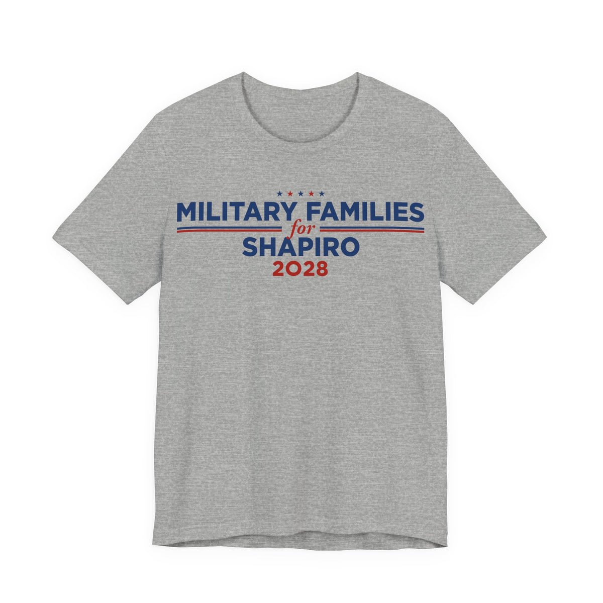 Military Families for Josh Shapiro for President Campaign T-Shirt 2028