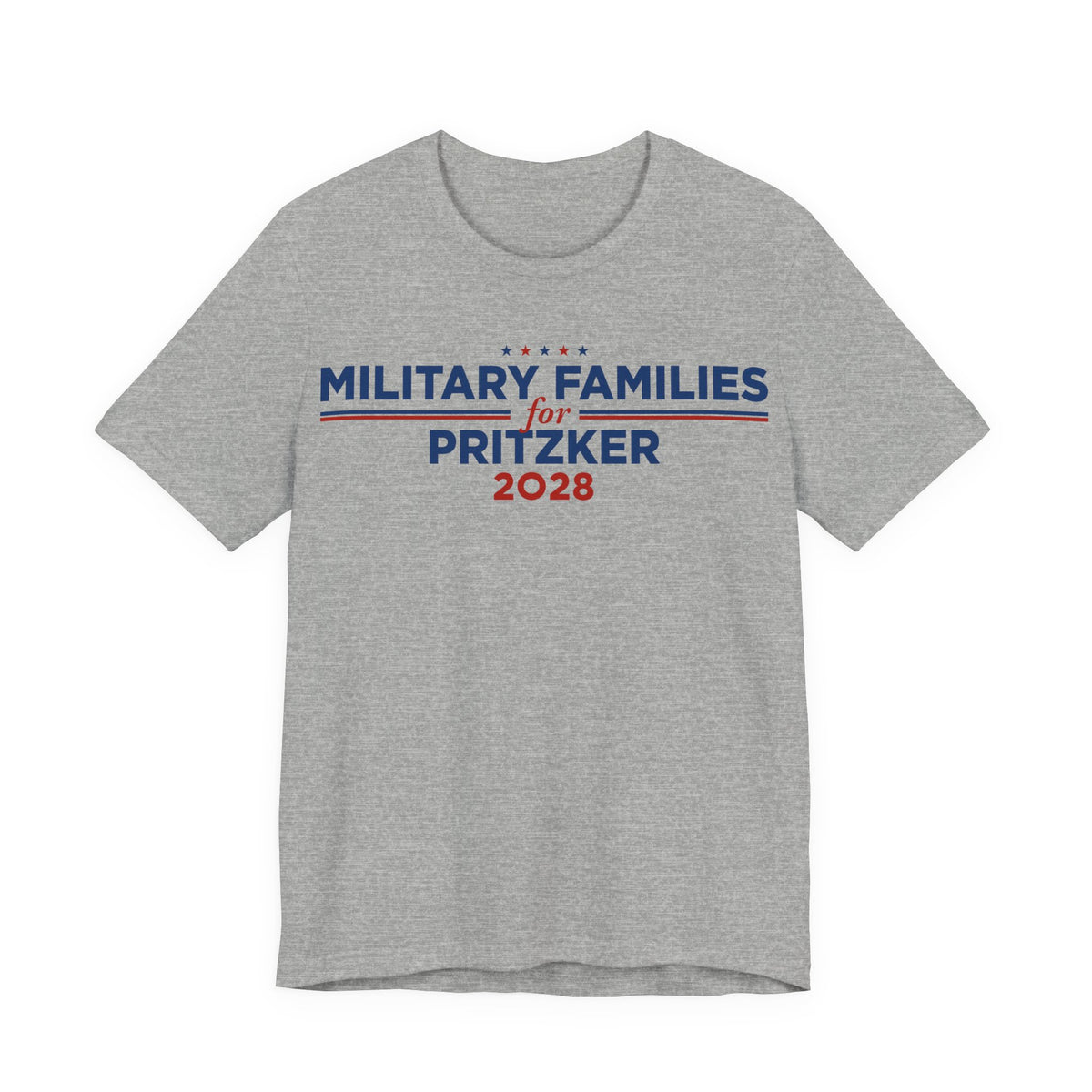 Military Families for J.B. Pritzker for President Campaign T-Shirt 2028