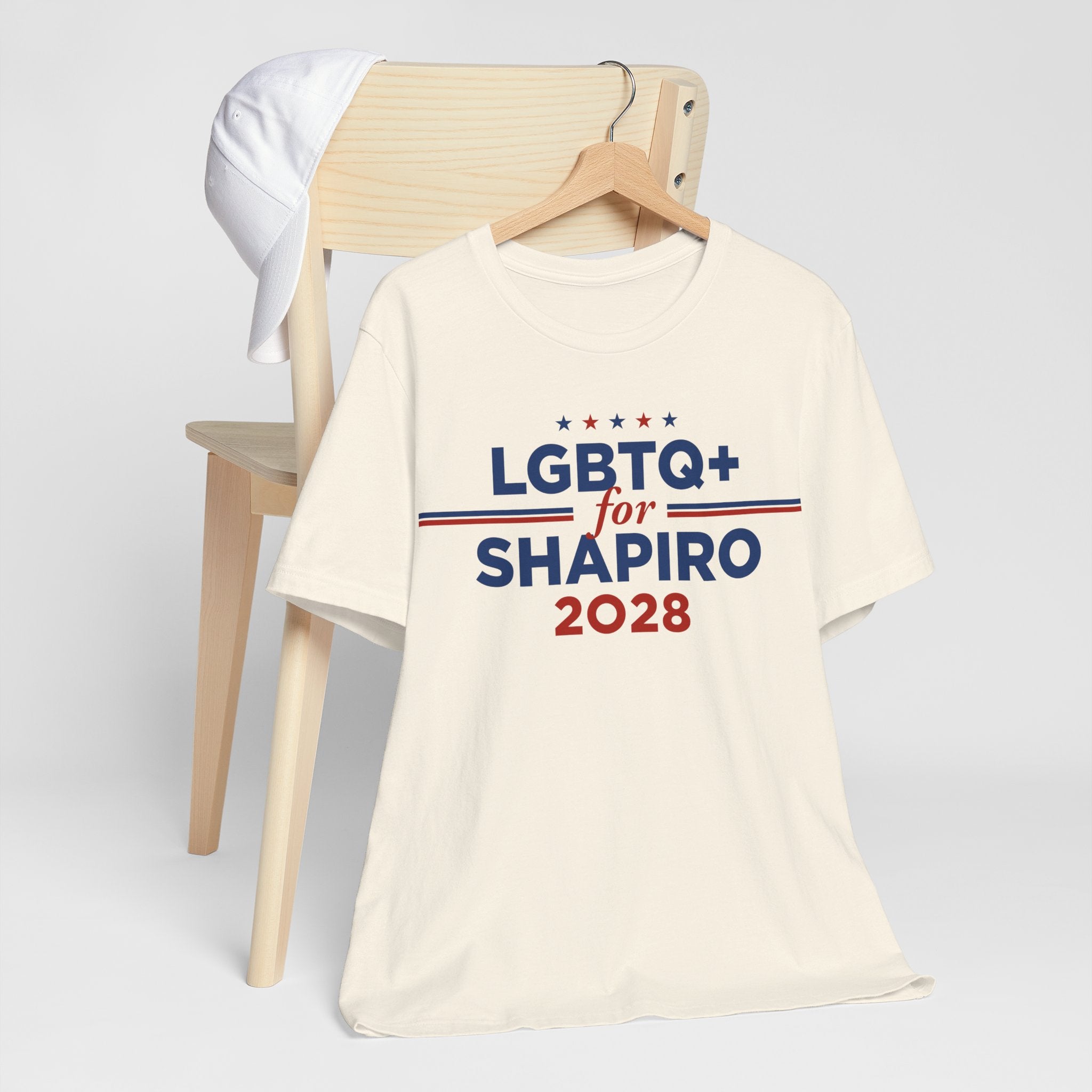 LGBTQ+ for Josh Shapiro for President Campaign T-Shirt 2028