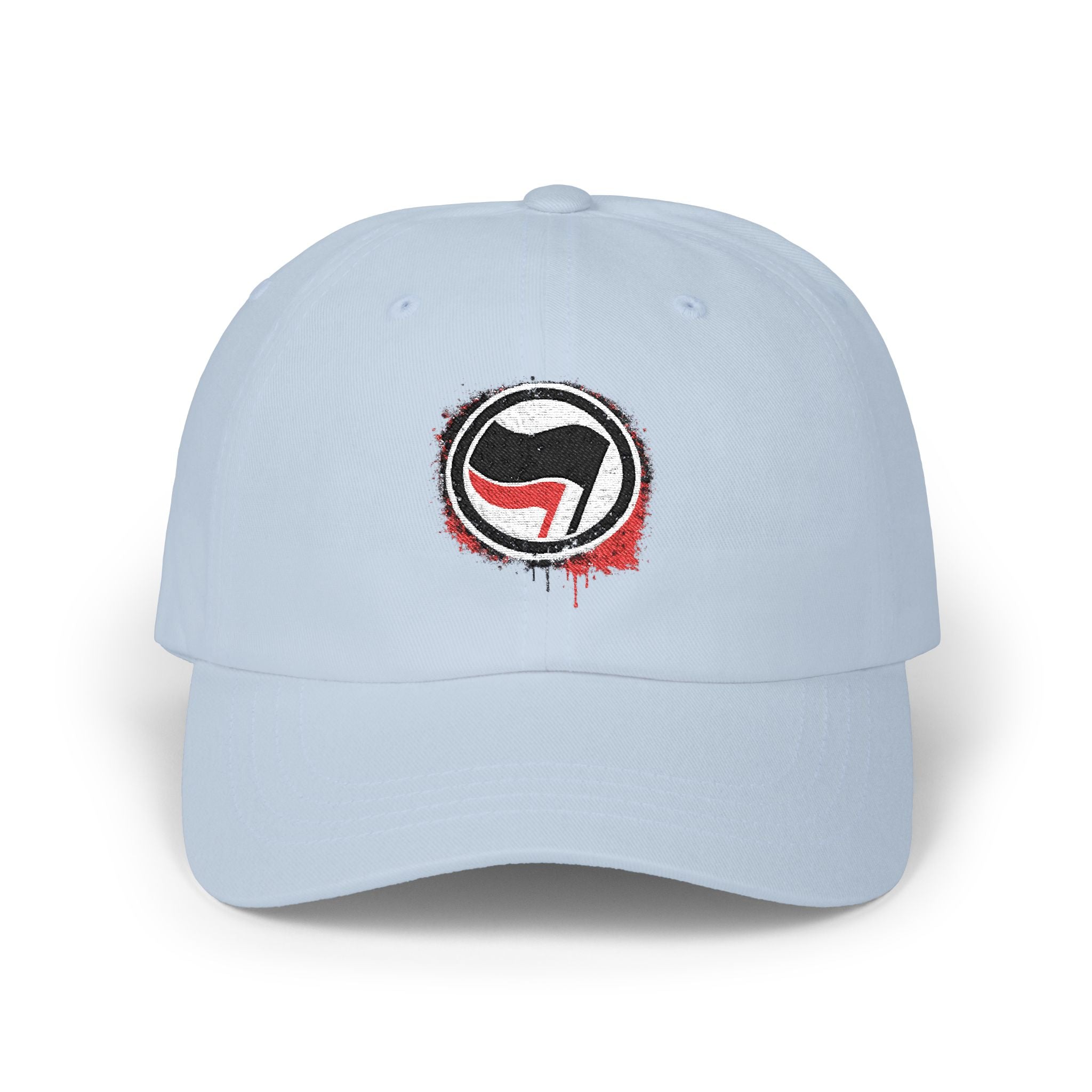 Anti-Fascist Two-Flag Embroidered Vintage Dad Hat