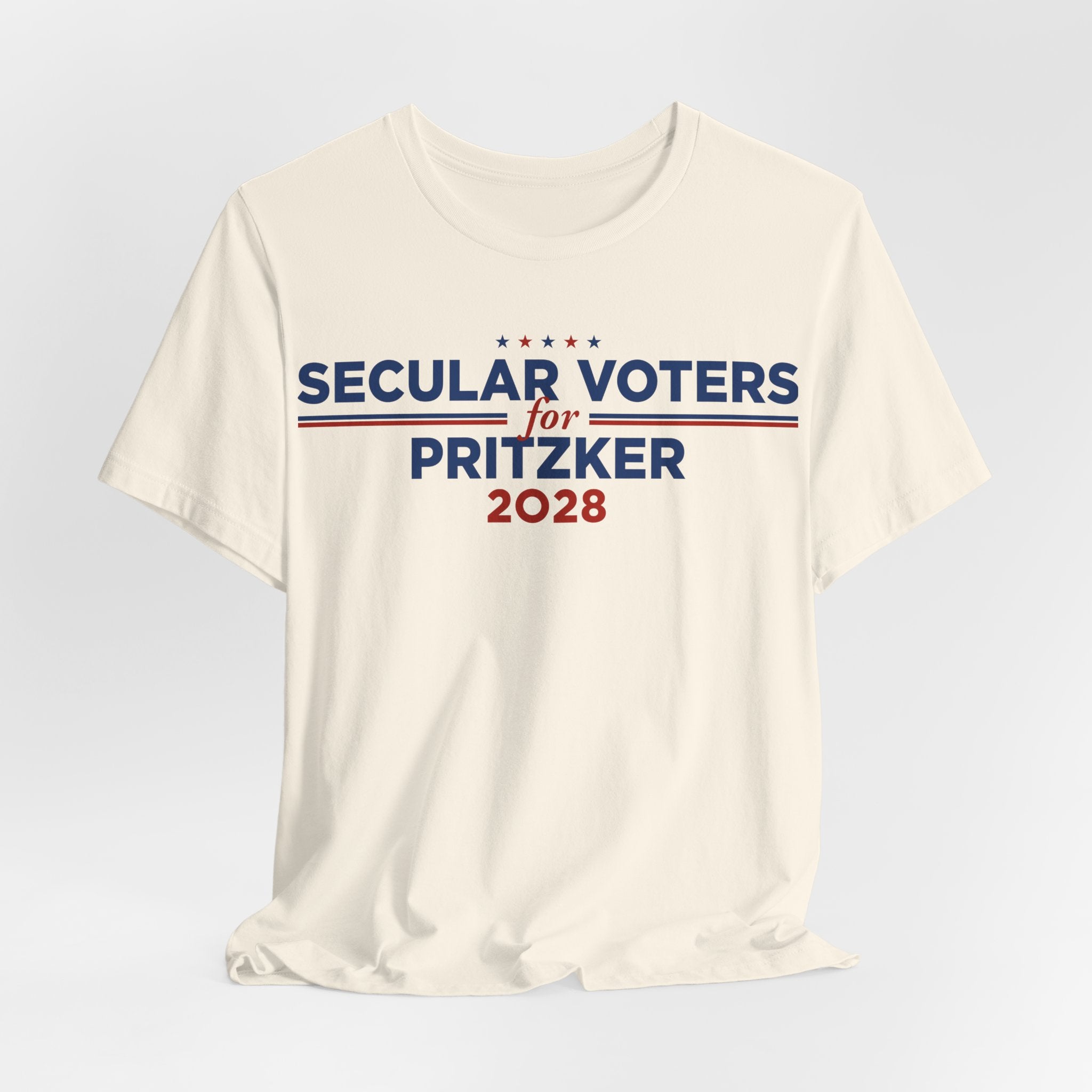 Secular Voters for J.B. Pritzker for President Campaign T-Shirt 2028