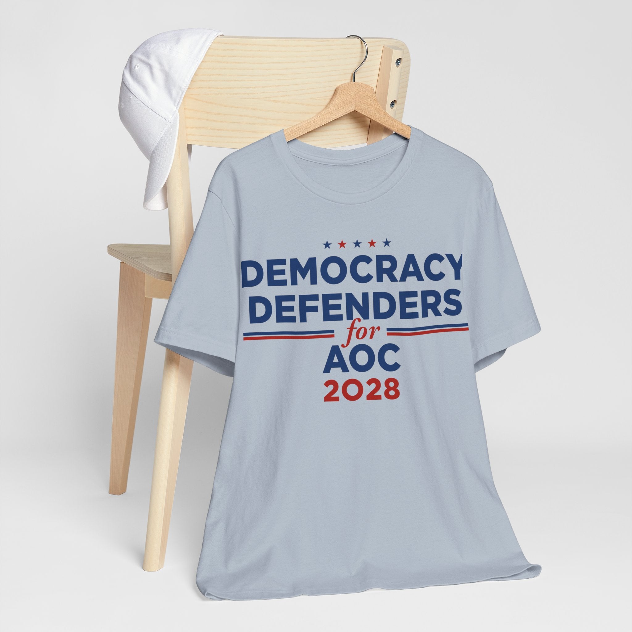 Democracy Defenders for AOC for President Campaign T-Shirt 2028