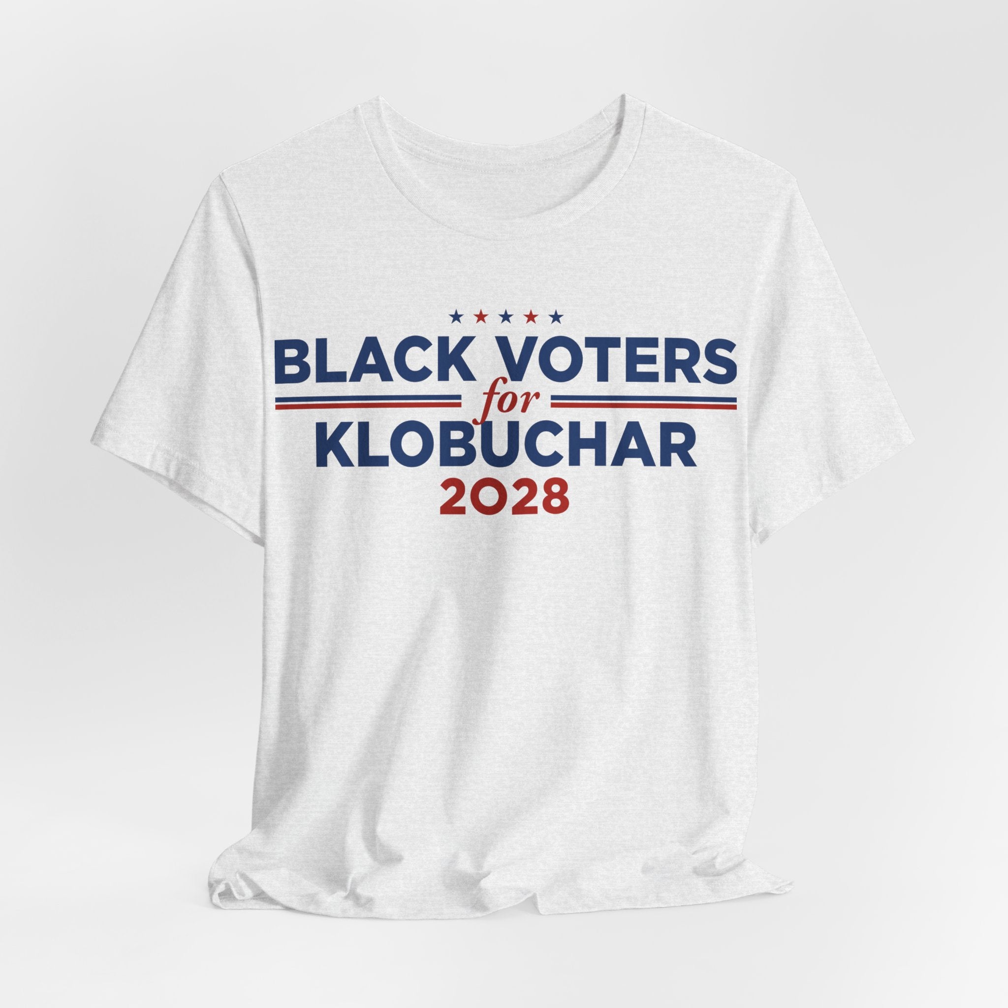 Black Voters for Amy Klobuchar Campaign T-Shirt for President 2028