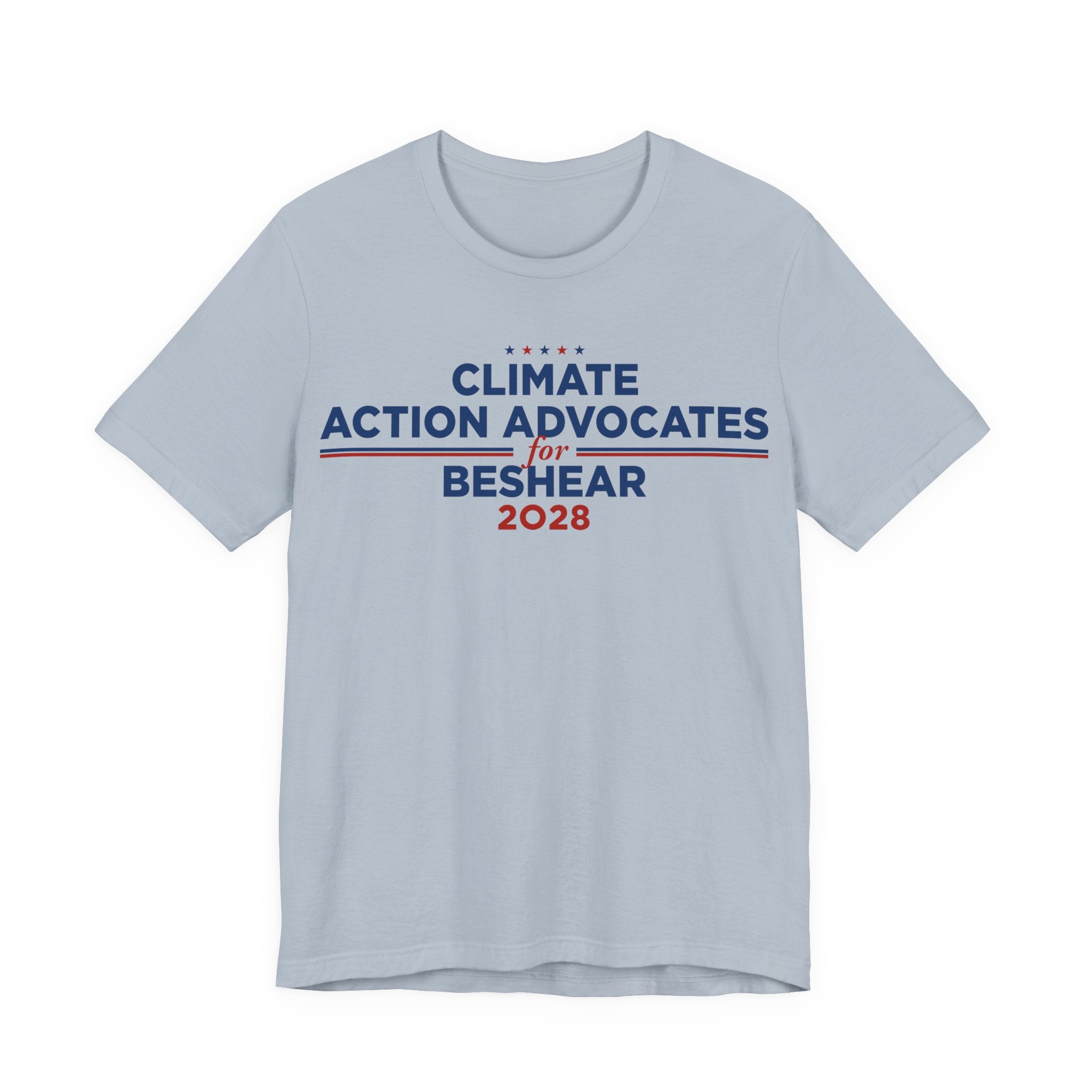 Climate Action Advocates for Beshear 2028 T-Shirt | Bella+Canvas 3001 Political Graphic Tee
